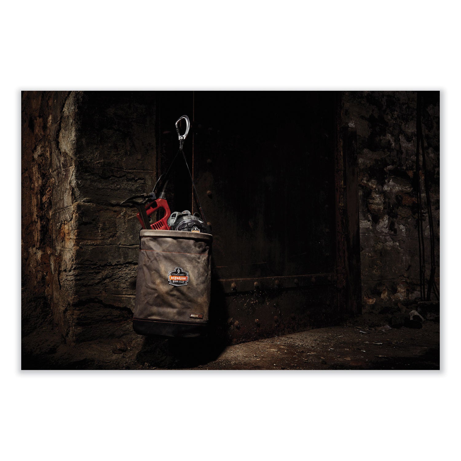 arsenal-5940-swiveling-carabiner-canvas-hoist-bucket-150-lb-gray-ships-in-1-3-business-days_ego14940 - 2