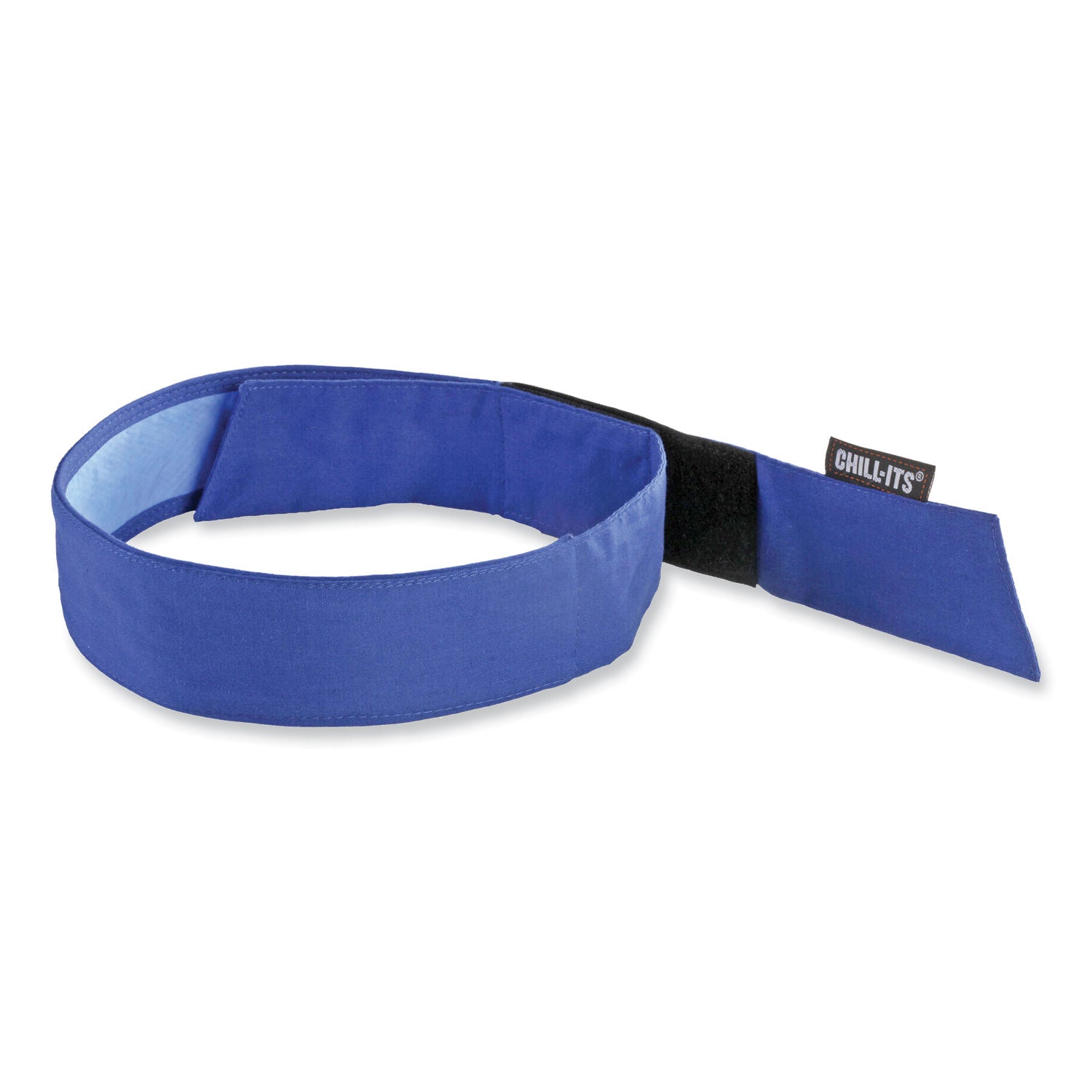 chill-its-6705ct-cooling-pva-hook-and-loop-bandana-headband-one-size-fits-most-solid-blue-ships-in-1-3-business-days_ego12577 - 1