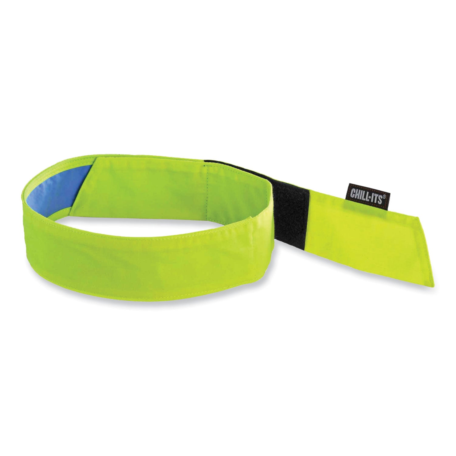 chill-its-6705ct-cooling-pva-hook-and-loop-bandana-headband-one-size-fits-most-lime-ships-in-1-3-business-days_ego12576 - 1