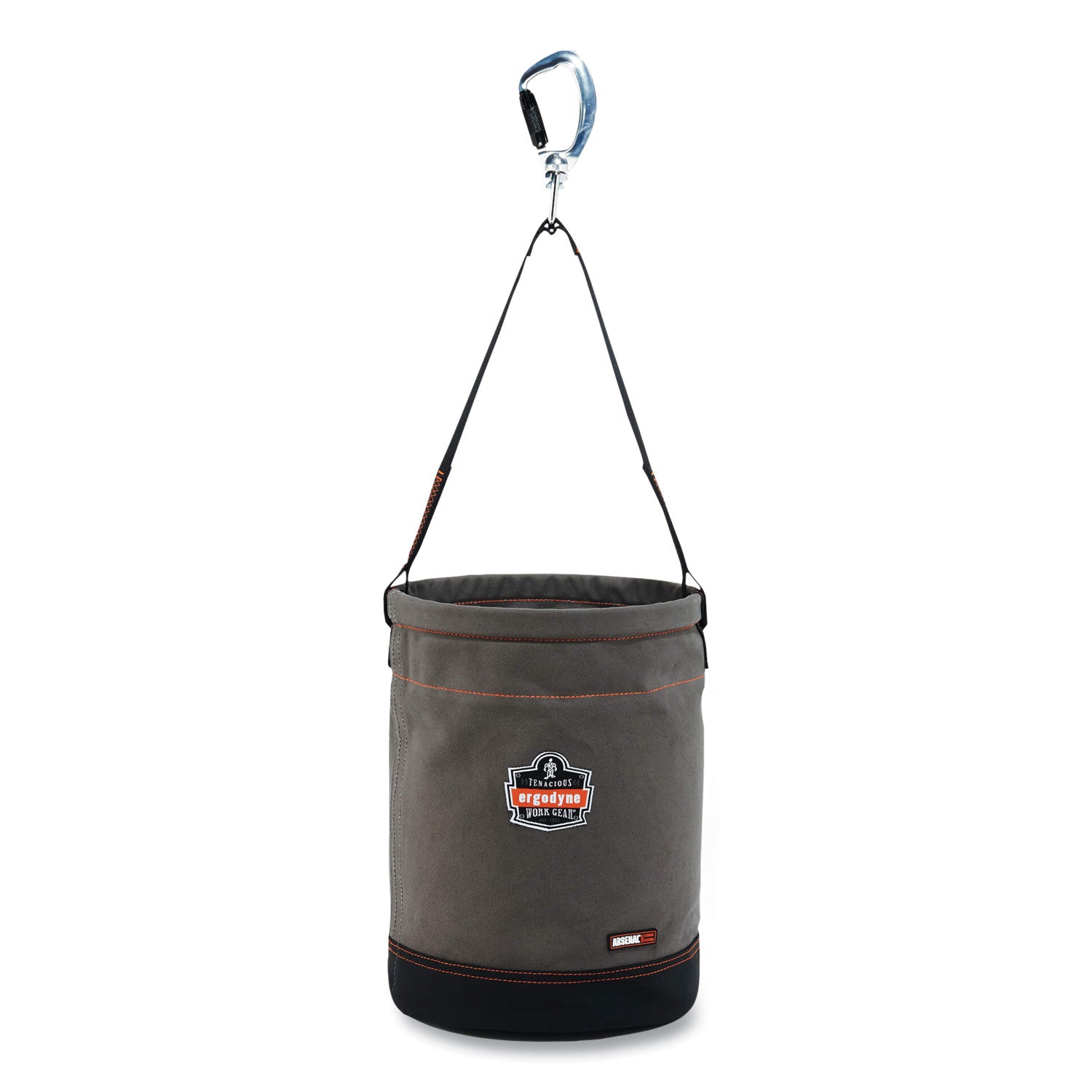 arsenal-5940-swiveling-carabiner-canvas-hoist-bucket-150-lb-gray-ships-in-1-3-business-days_ego14940 - 1