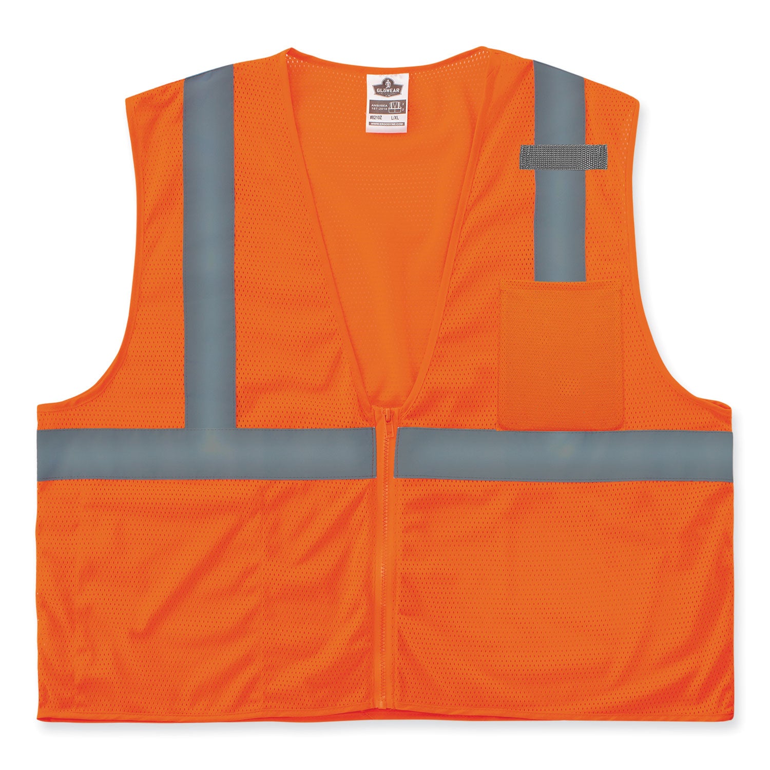glowear-8210z-class-2-economy-mesh-vest-polyester-orange-2x-large-3x-large-ships-in-1-3-business-days_ego21047 - 1