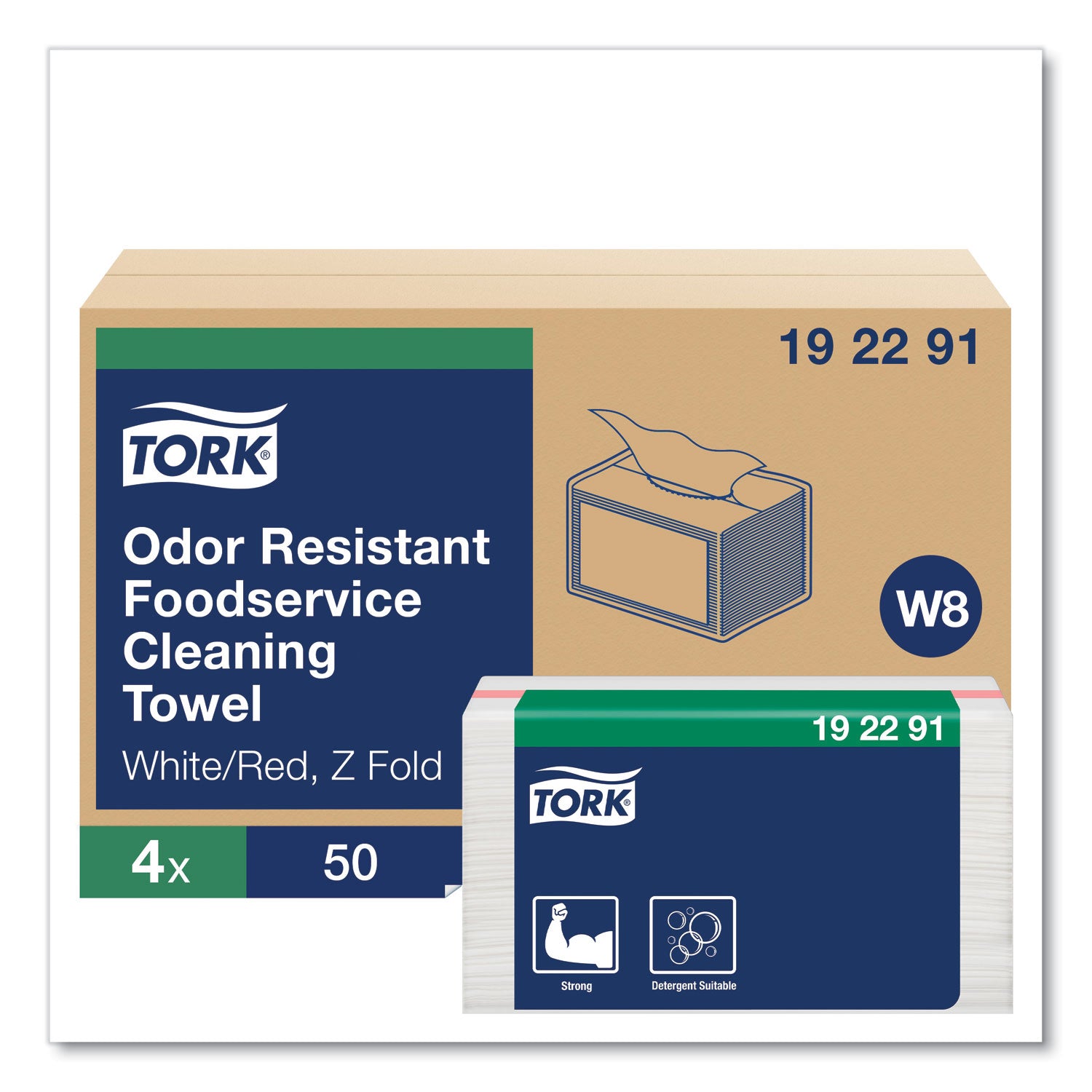 small-pack-foodservice-cloth-1-ply-1175-x-1475-unscented-white-with-red-stripe-50-poly-pack-4-packs-carton_trk192291 - 2