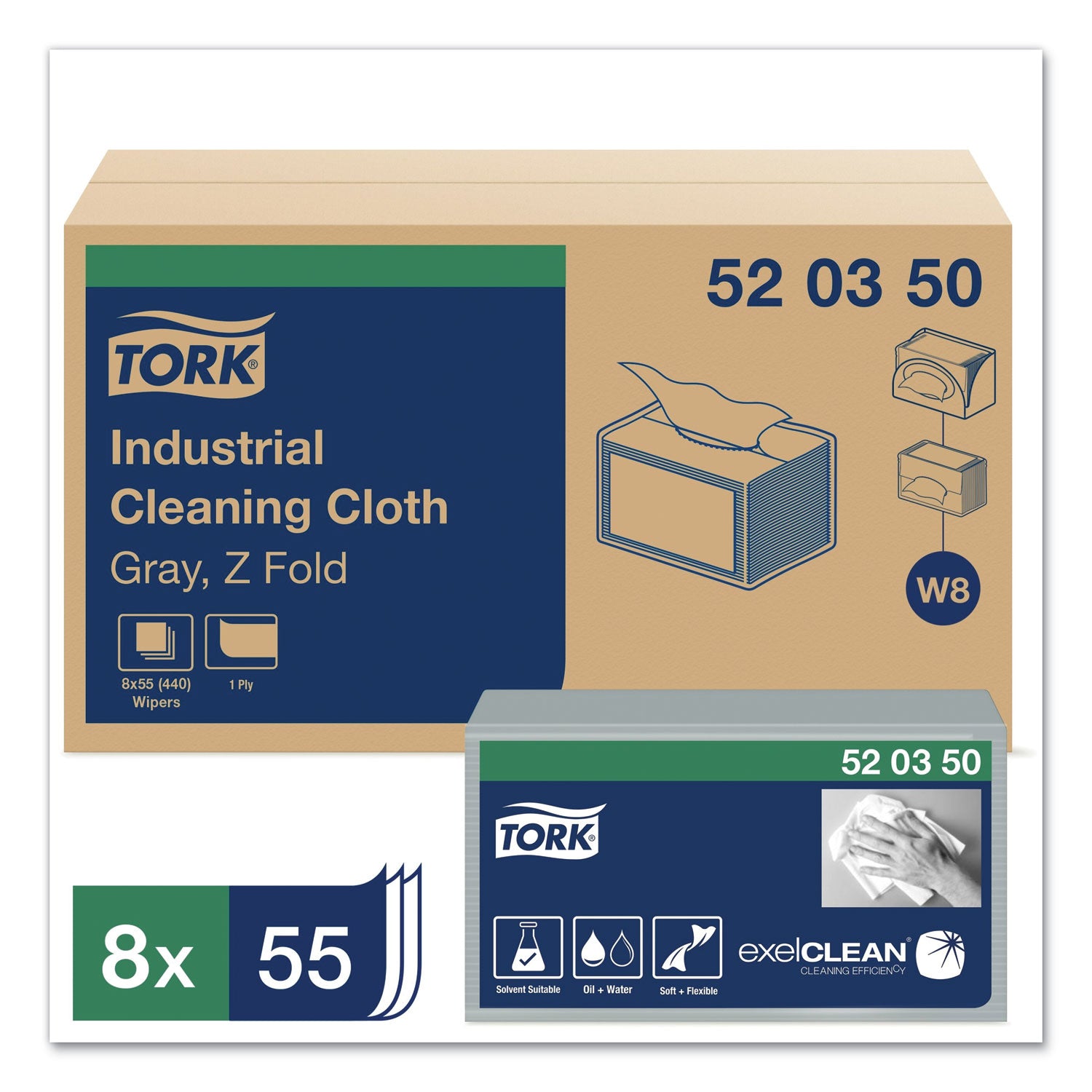 industrial-cleaning-cloths-1-ply-126-x-1516-gray-55-pack-8-packs-carton_trk520350 - 2