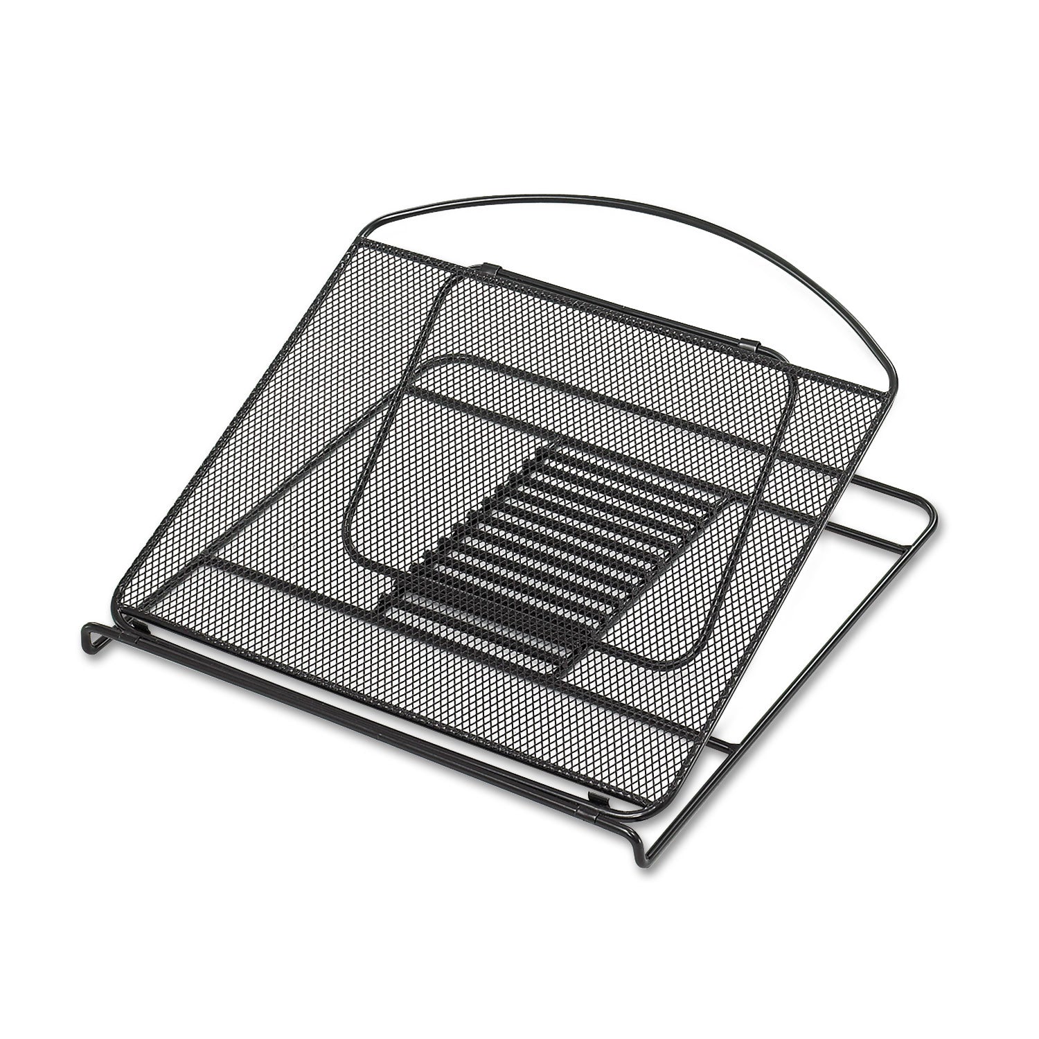 Onyx Mesh Laptop Stand, 12.25" x 12.25" x 2", Black -