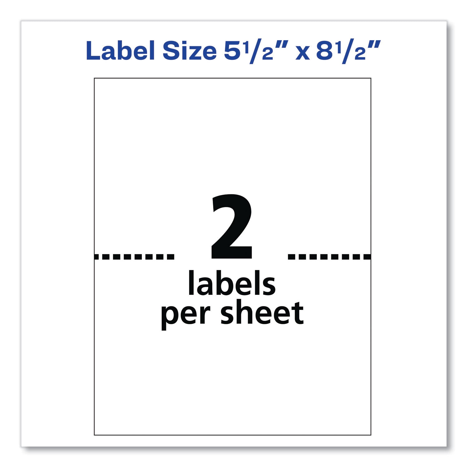 shipping-labels-with-trueblock-technology-inkjet-printers-55-x-85-white-2-labels-sheet-100-sheets-pack-2-packs_ave8426 - 2