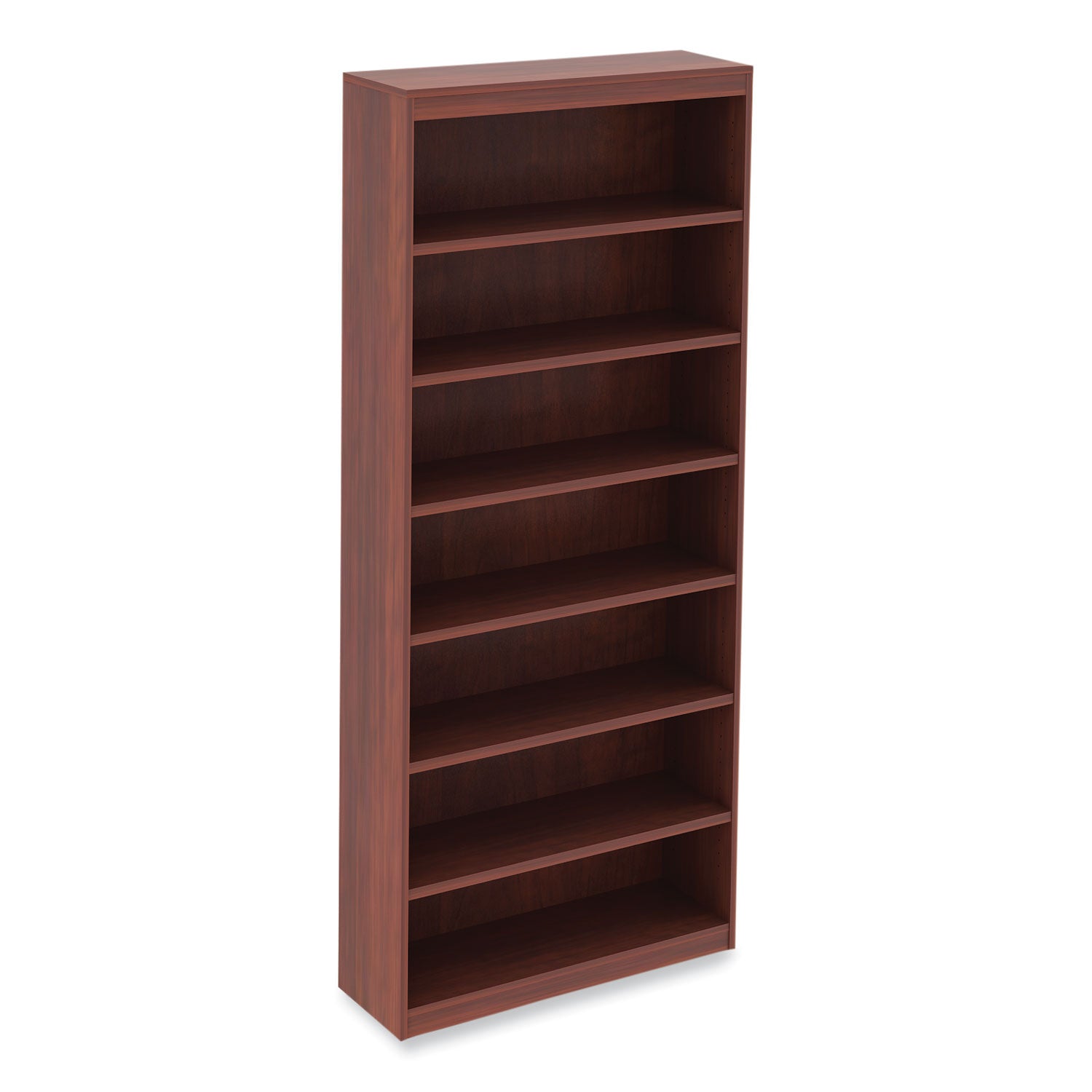 alera-valencia-series-square-corner-bookcase-seven-shelf-3563w-x-1181d-x-8386h-cherry_aleva78436mc - 1