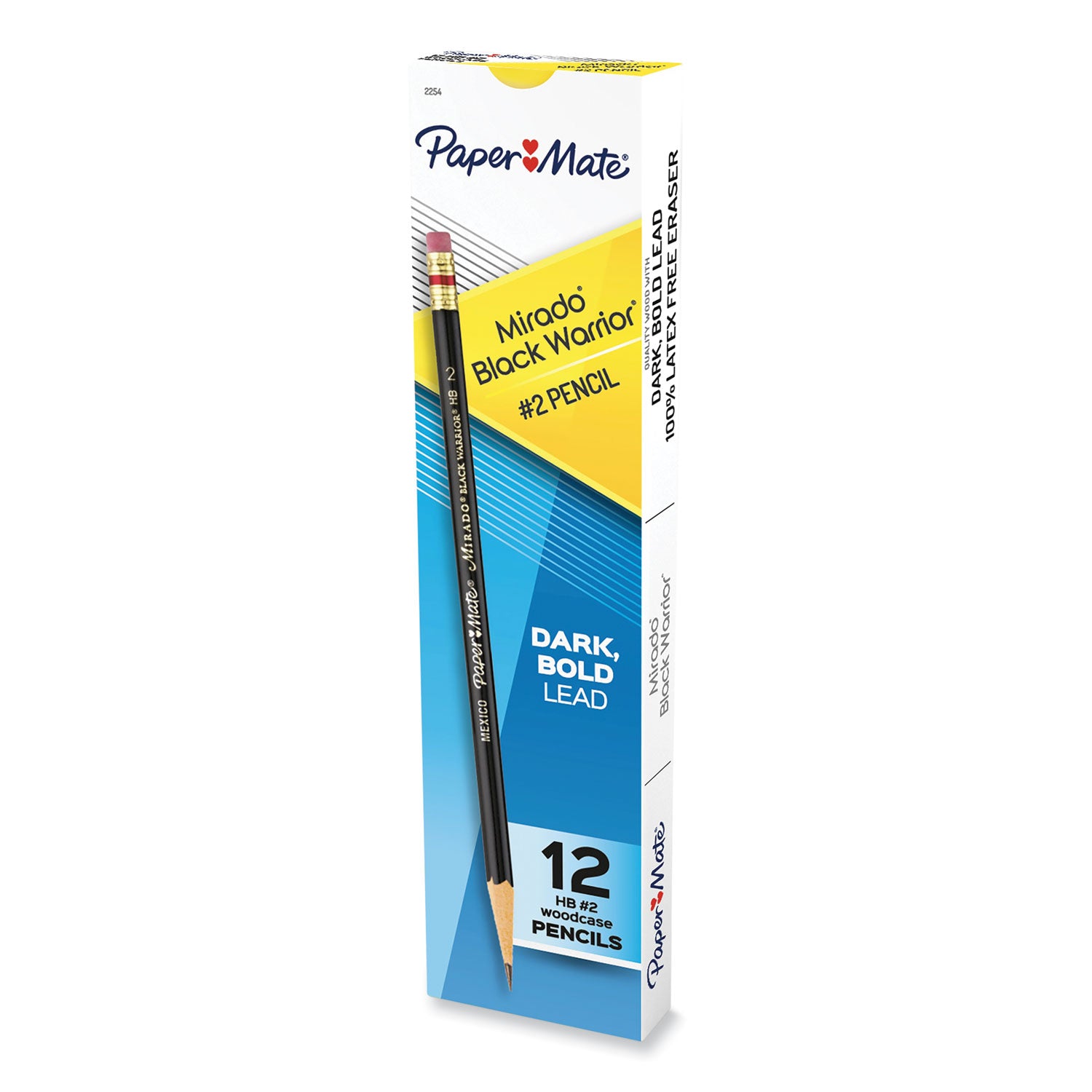 Mirado Black Warrior Pencil, HB (#2), Black Lead, Black Matte Barrel, Dozen -