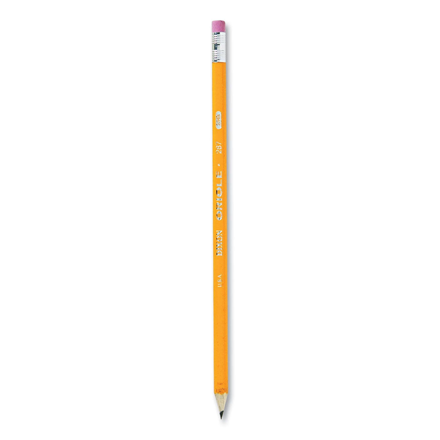 Oriole Presharpened Pencils, HB (#2), Black Lead, Yellow Barrel, Dozen -