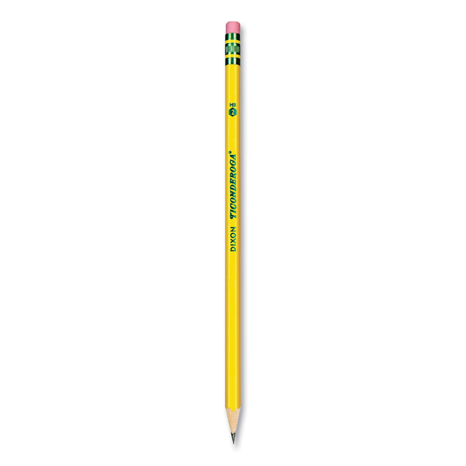 Pre-Sharpened Pencil, HB (#2), Black Lead, Yellow Barrel, Dozen -