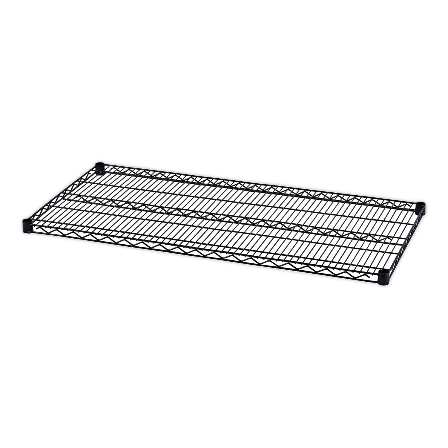 Industrial Wire Shelving Extra Wire Shelves, 48w x 24d, Black, 2 Shelves/Carton -
