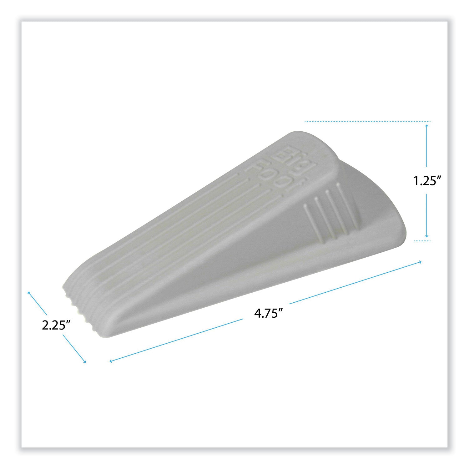 big-foot-doorstop-no-slip-rubber-wedge-225w-x-475d-x-125h-beige-2-pack_mas00975 - 2