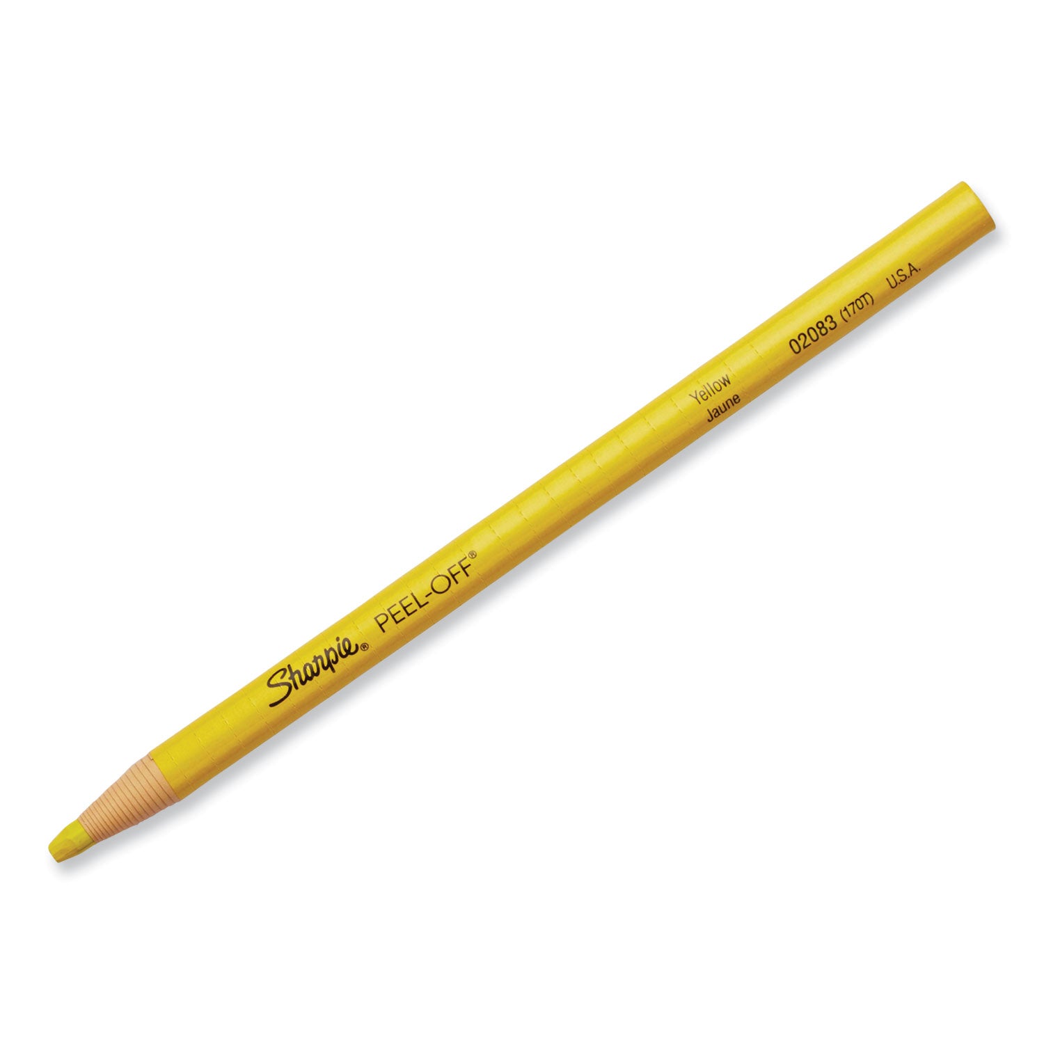 Peel-Off China Markers, Yellow, Dozen -