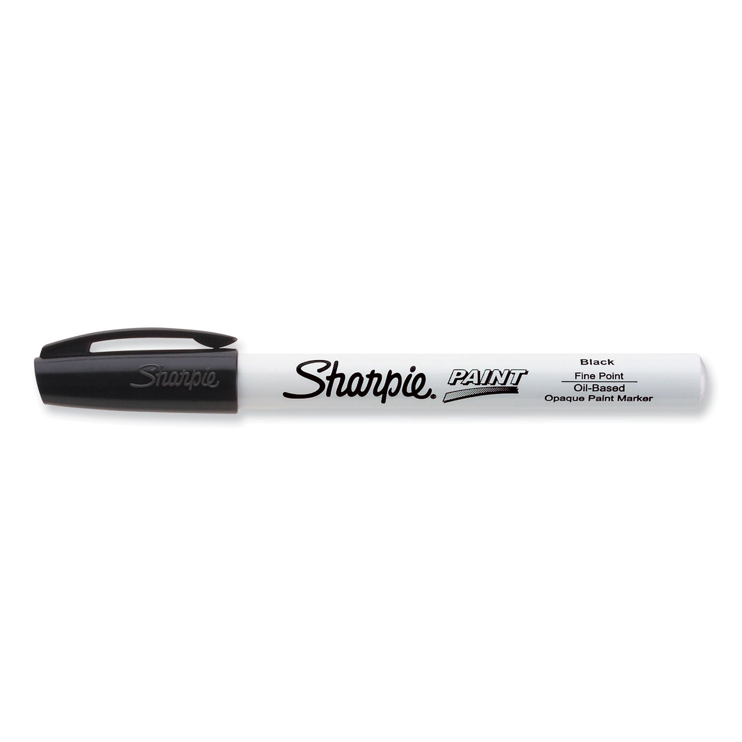 Permanent Paint Marker, Fine Bullet Tip, Black -