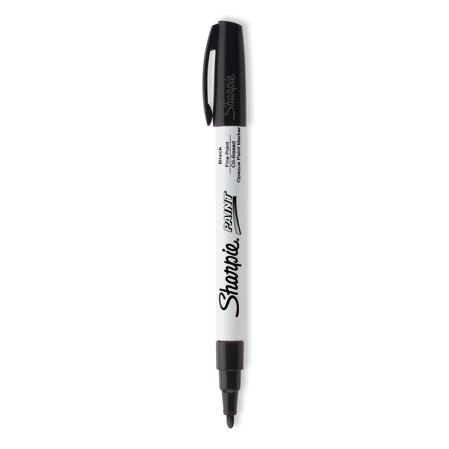 Permanent Paint Marker, Fine Bullet Tip, Black -