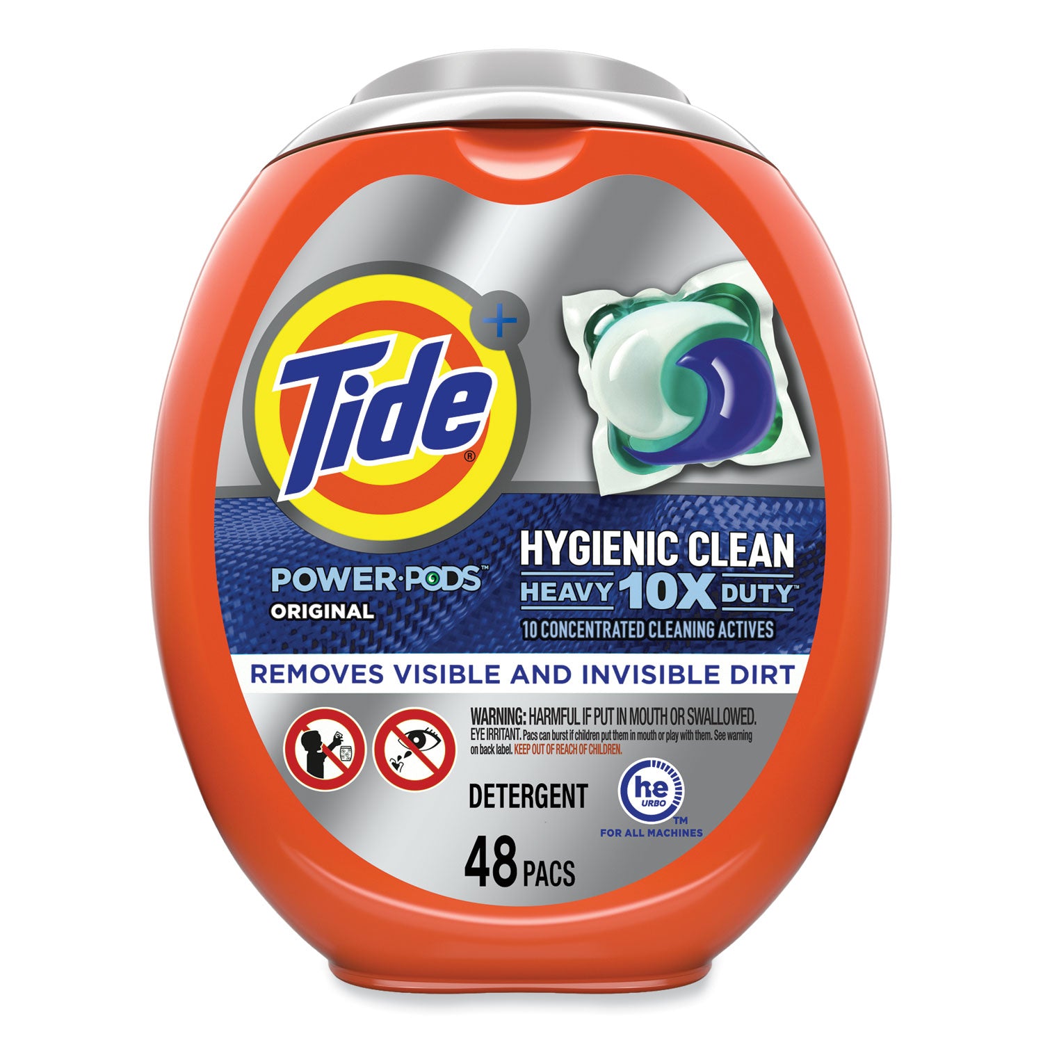 hygienic-clean-heavy-10x-duty-power-pods-original-scent-81-oz-tub-48-pods-tub-4-tubs-carton_pgc59080ct - 1