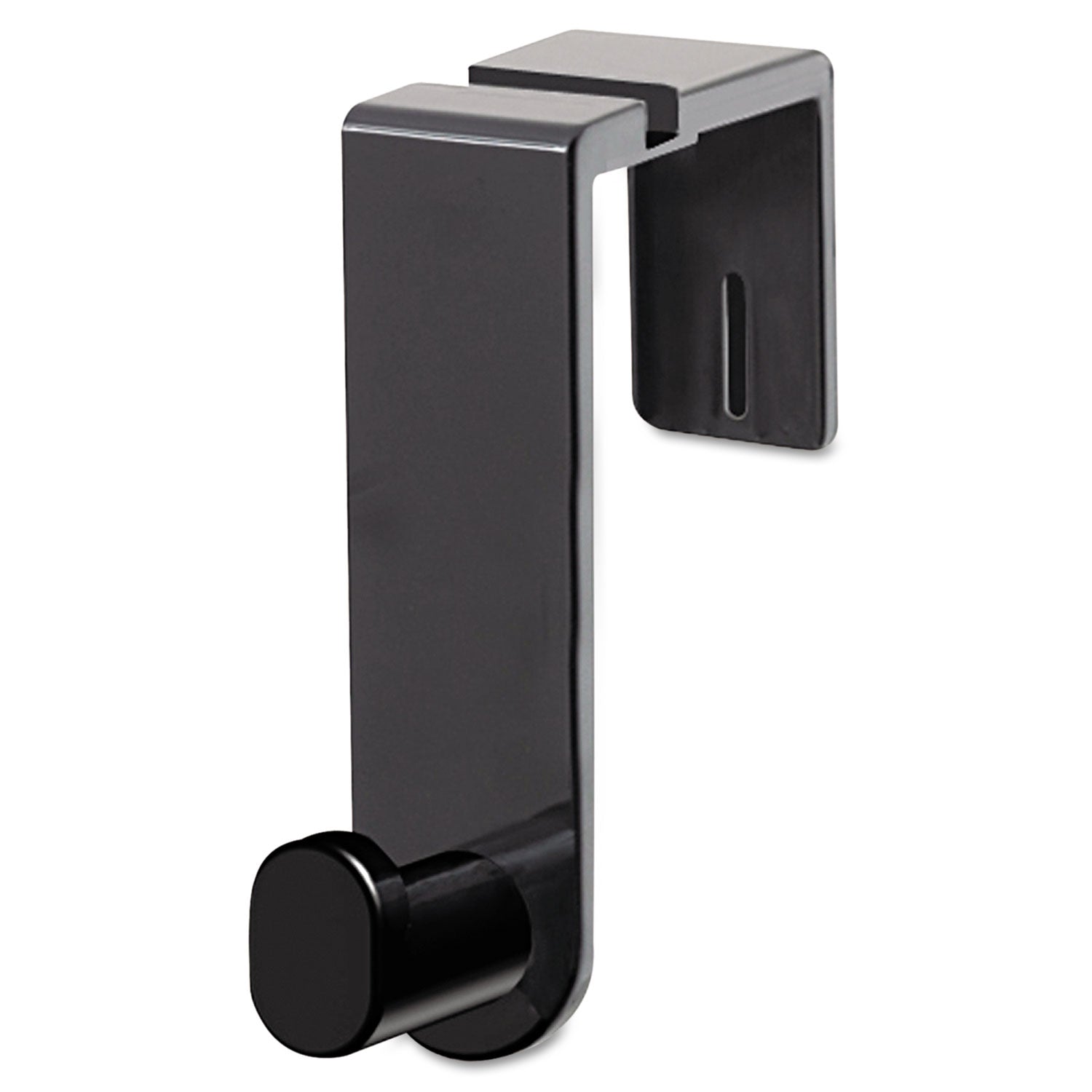 Plastic Coat Hook, 1-Hook, 1.75 x 5.25 x 4, Black -