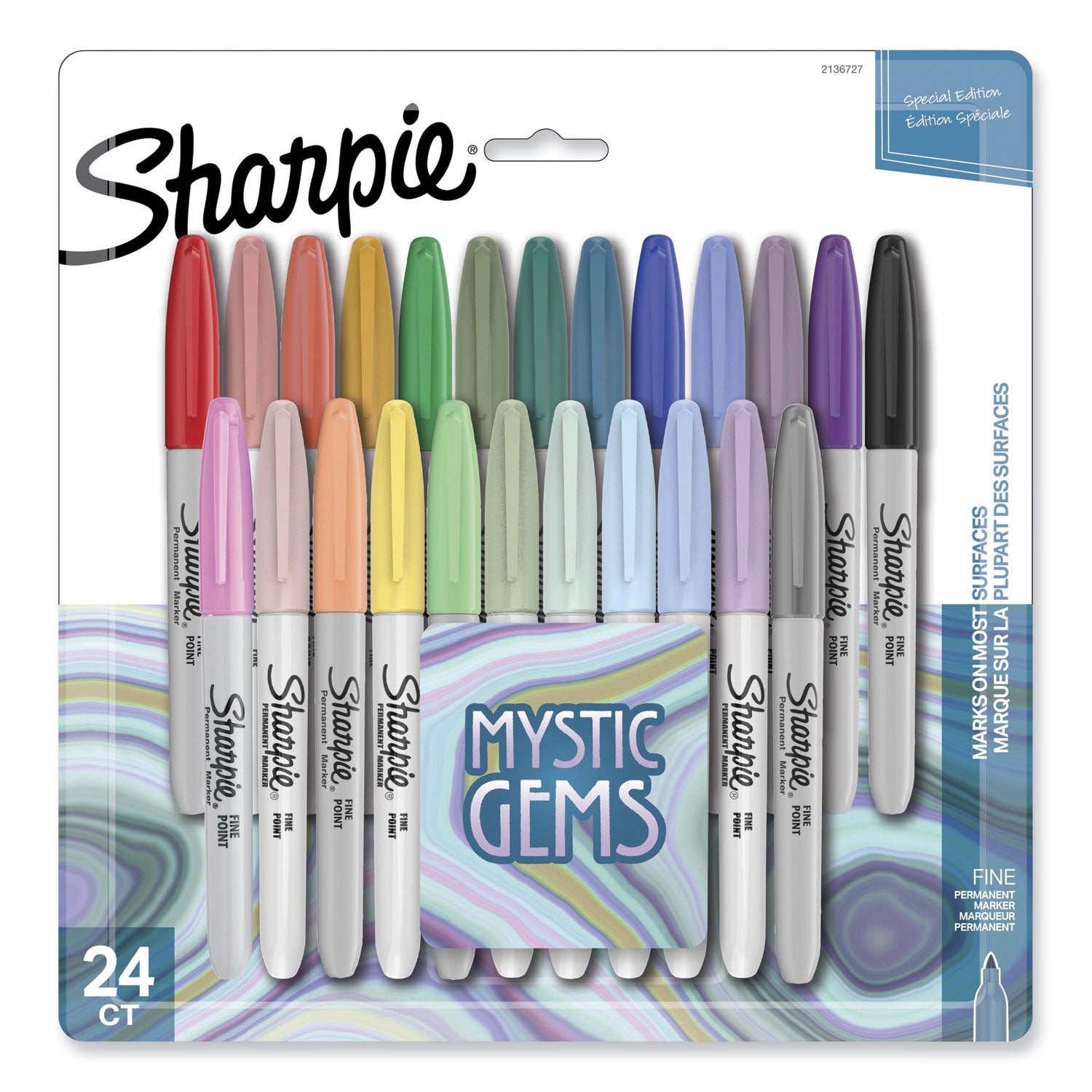 mystic-gems-markers-fine-bullet-tip-assorted-24-pack_san2136727 - 1