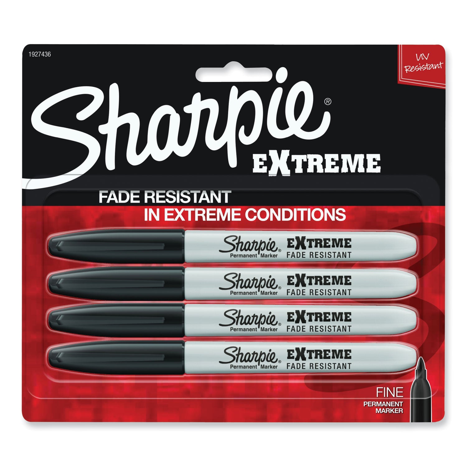 extreme-marker-fine-bullet-tip-black-4-pack_san1927436 - 1