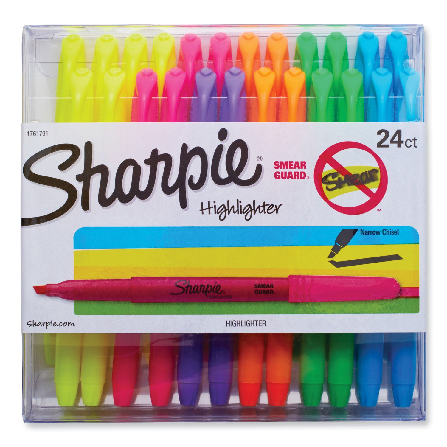 pocket-style-highlighters-assorted-ink-colors-chisel-tip-assorted-barrel-colors-24-pack_san1761791 - 1