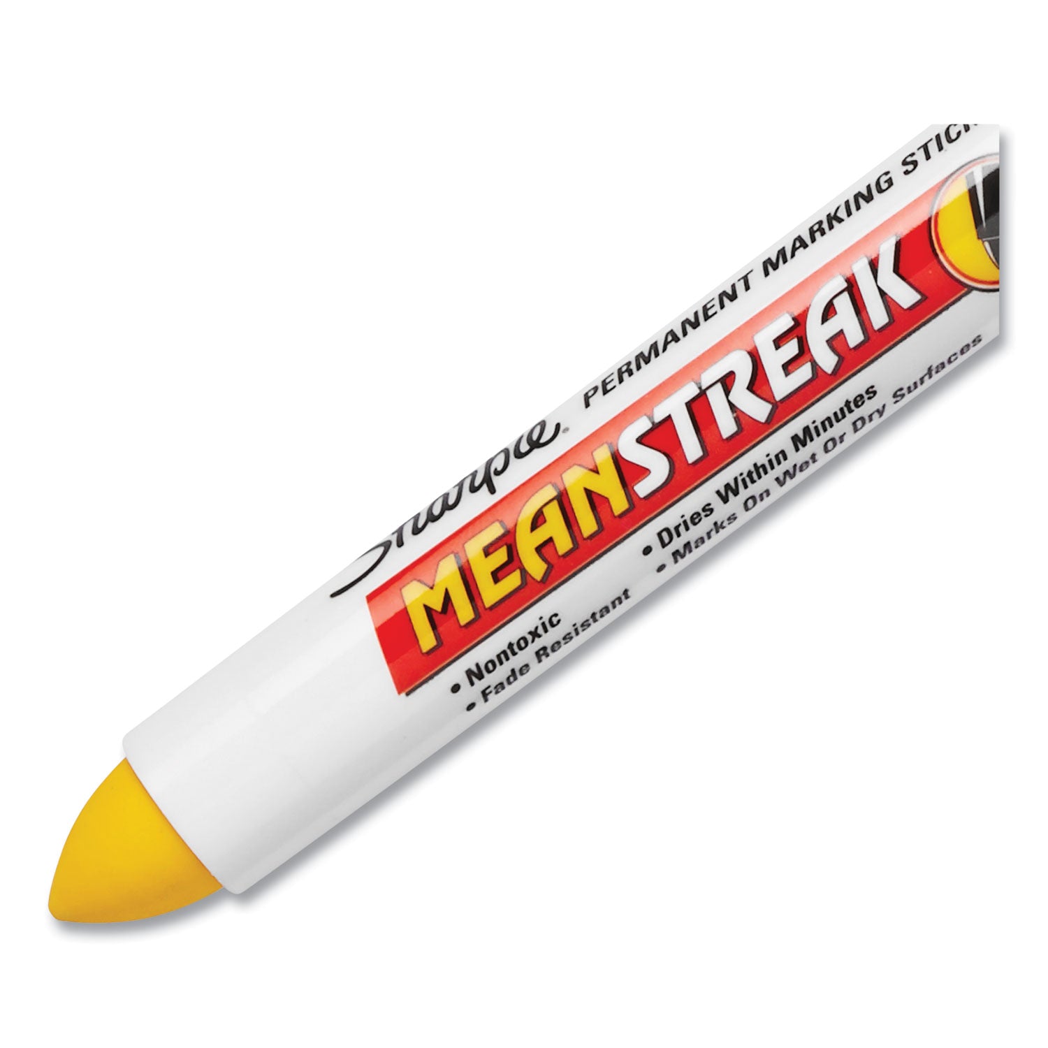 Mean Streak Marking Stick, Broad Bullet Tip, Yellow -