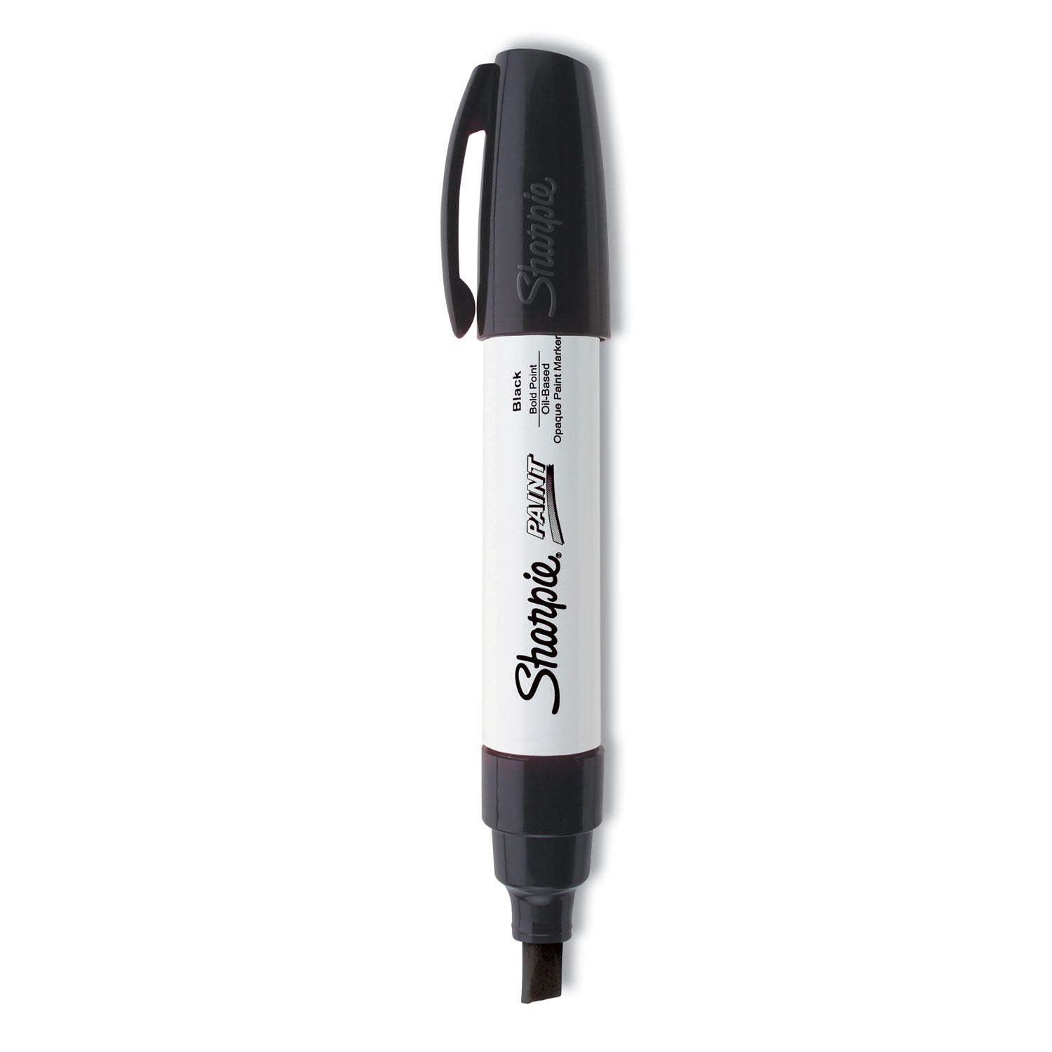 Permanent Paint Marker, Extra-Broad Chisel Tip, Black -