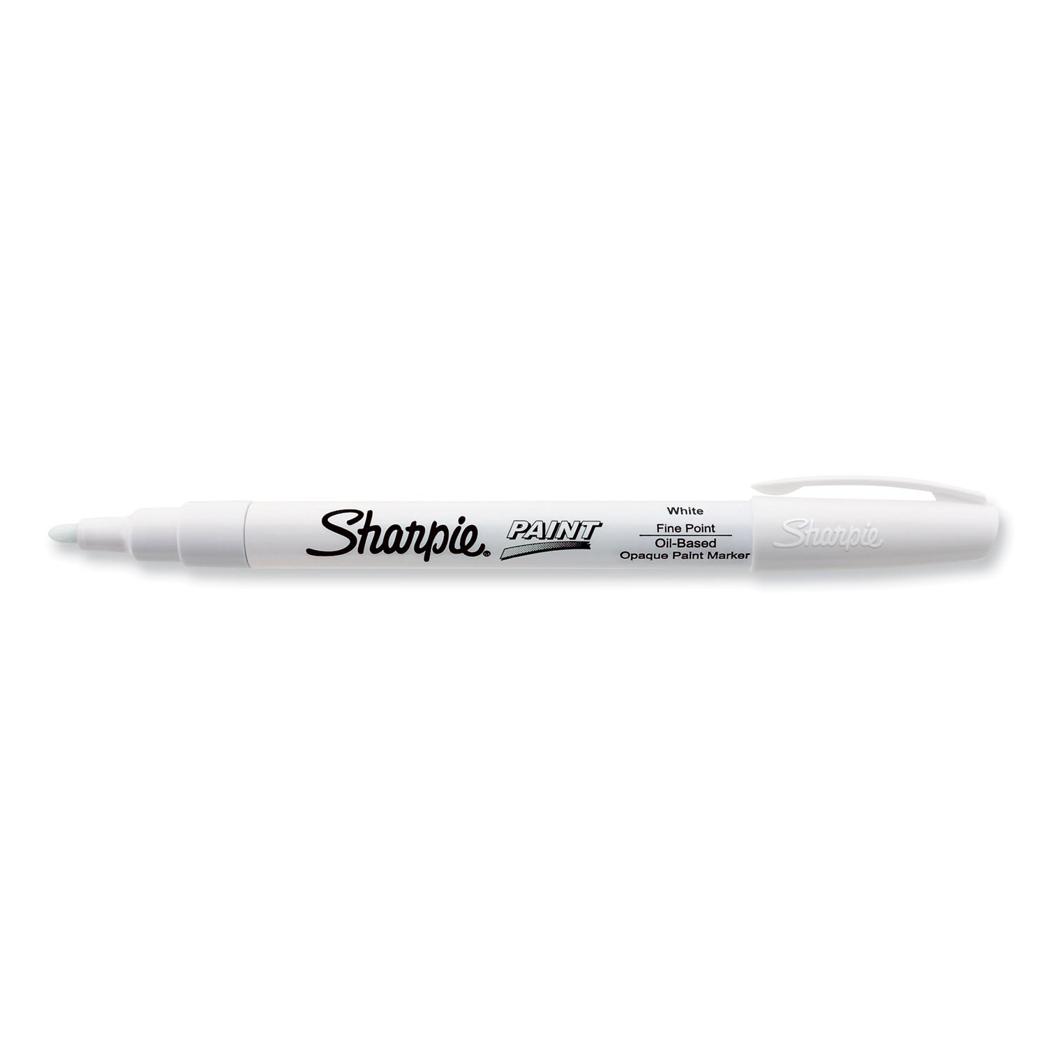 Permanent Paint Marker, Fine Bullet Tip, White -