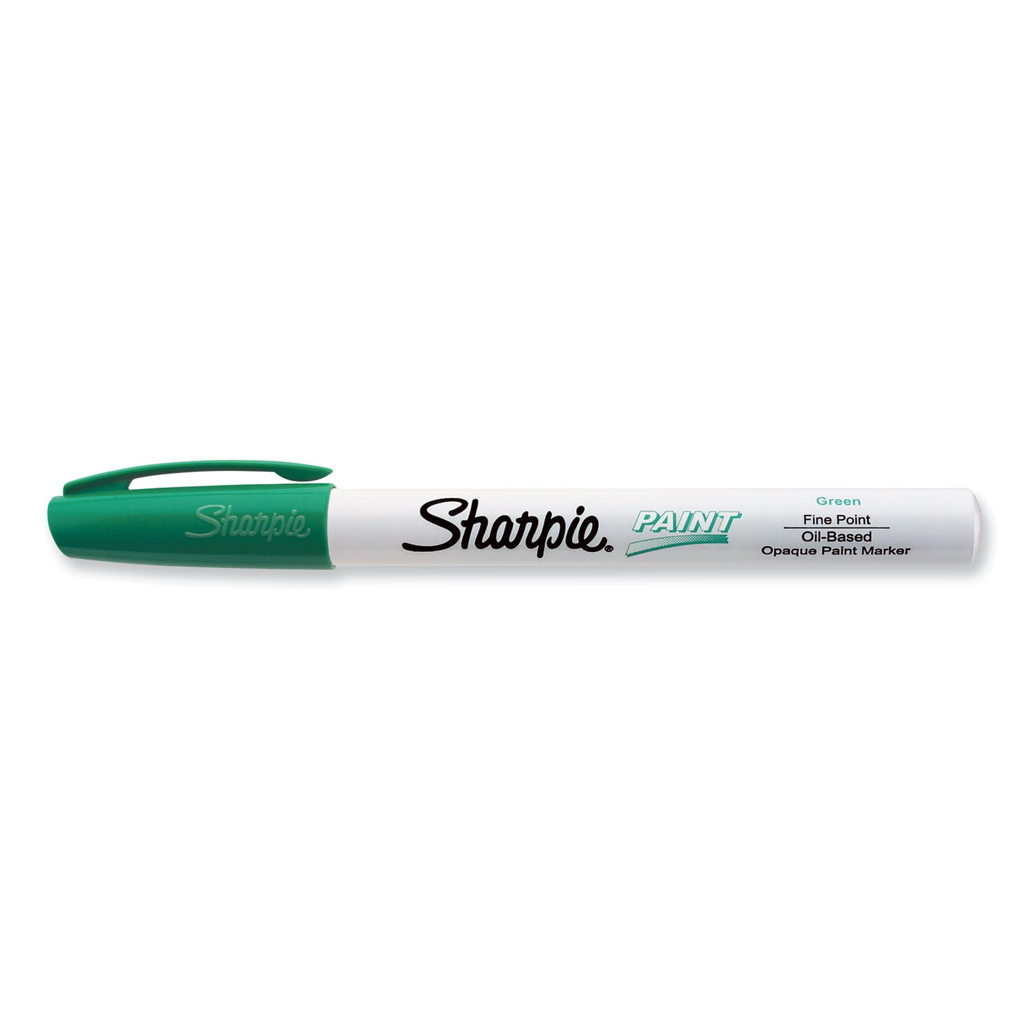 Permanent Paint Marker, Fine Bullet Tip, Green -