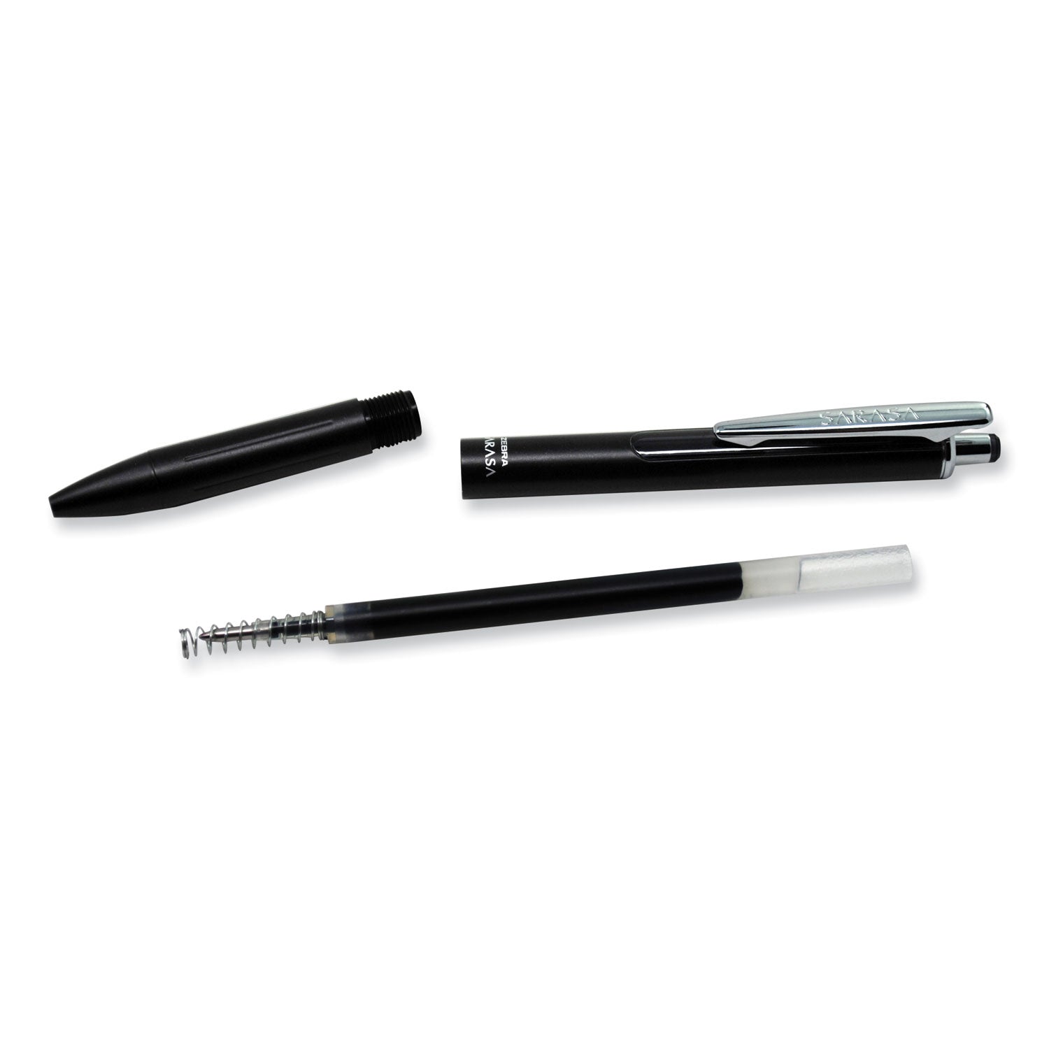 JF Refill for Jimnie, Sarasa, ecoSarasa, Orbitz, Z-Grip and GR8 Gel Roller Ball Pens, Medium Conical Tip, Black Ink, 2/Pack -