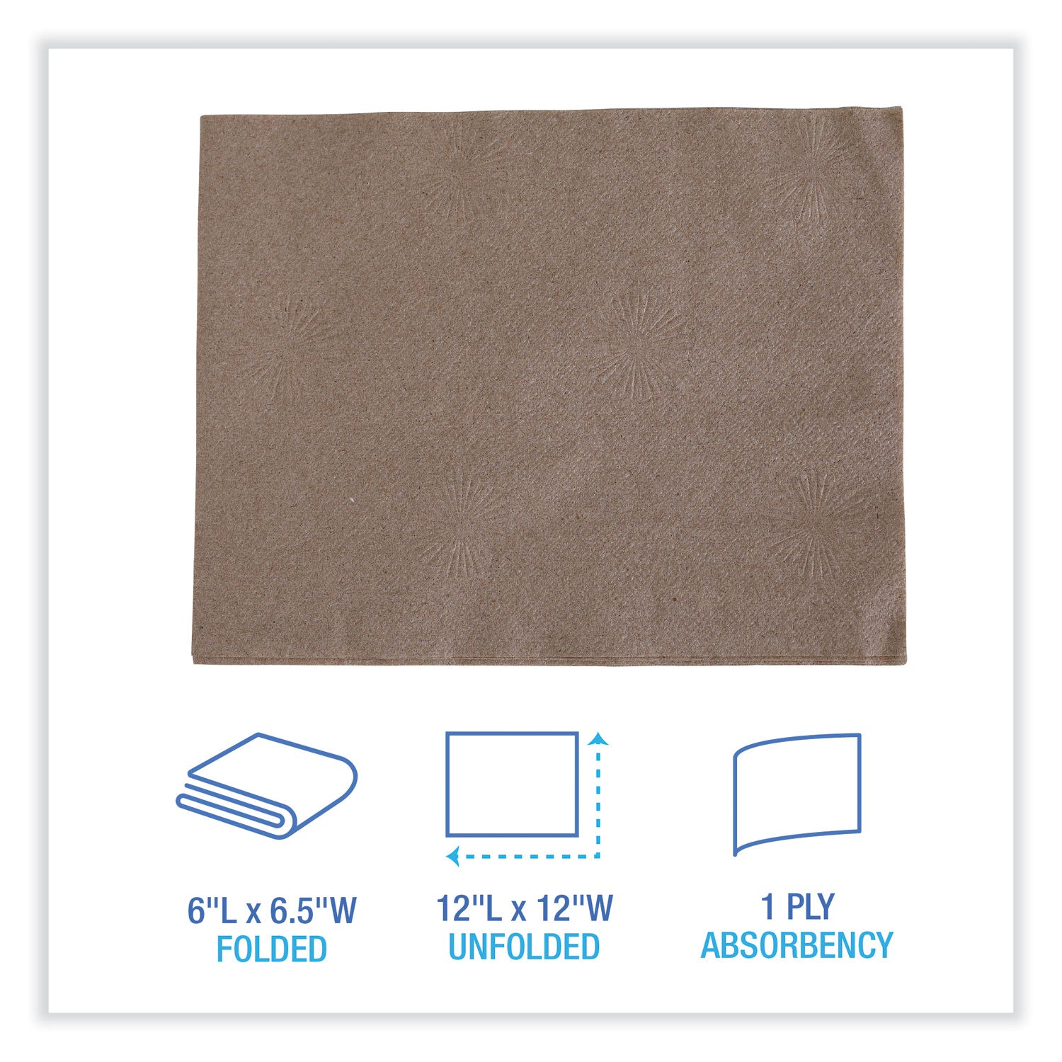 1-4-fold-lunch-napkins-1-ply-13-x-10-kraft-500-pack-12-packs-carton_bwk8323k - 2