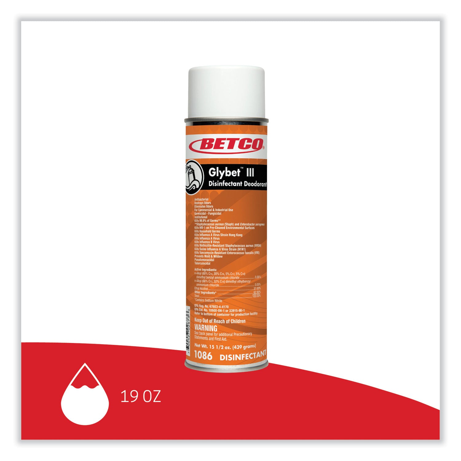 glybet-iii-disinfectant-citrus-bouquet-scent-155-oz-aerosol-spray-12-carton_bet10862300 - 2