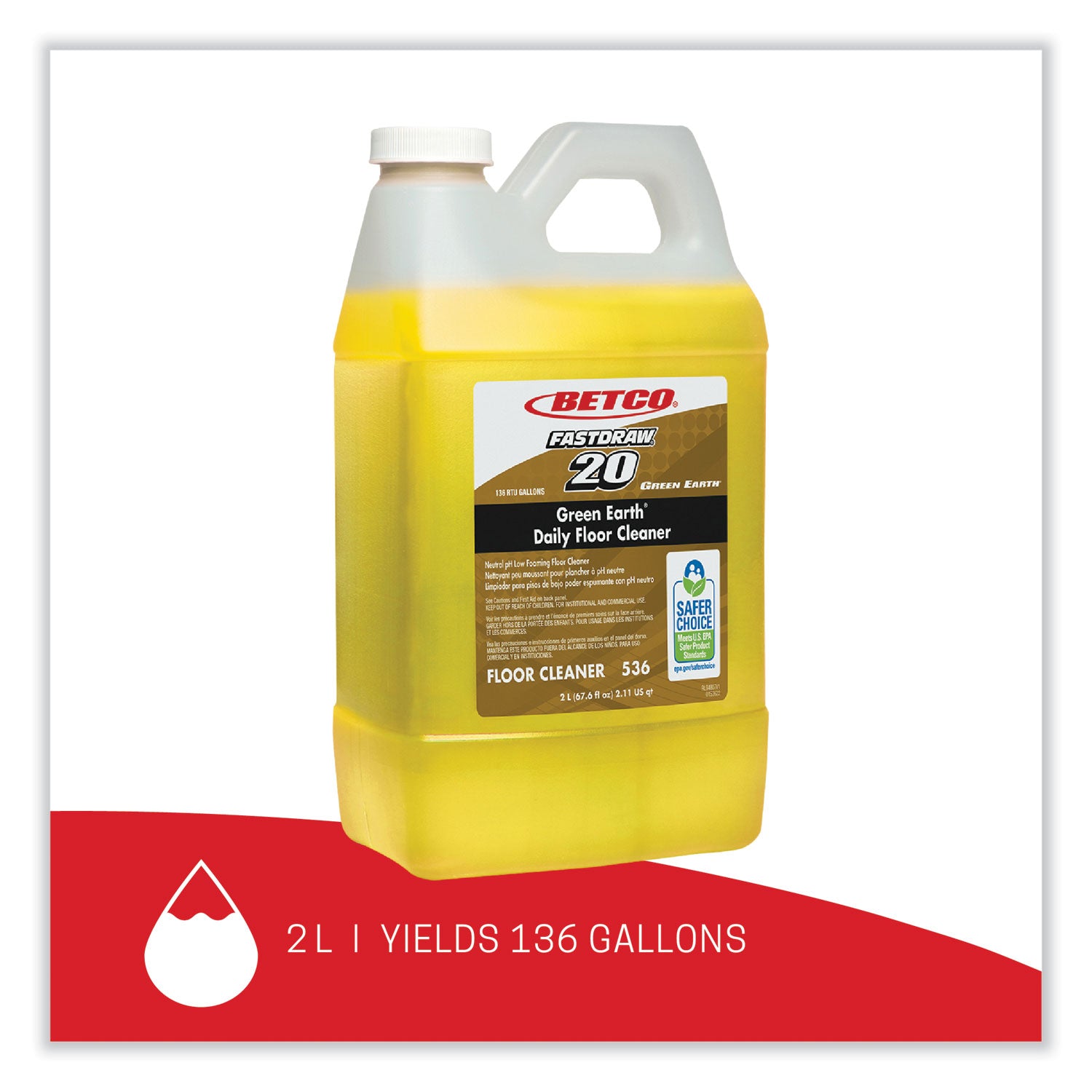 green-earth-daily-floor-cleaner-2-l-bottle-unscented-4-carton_bet5364700 - 2