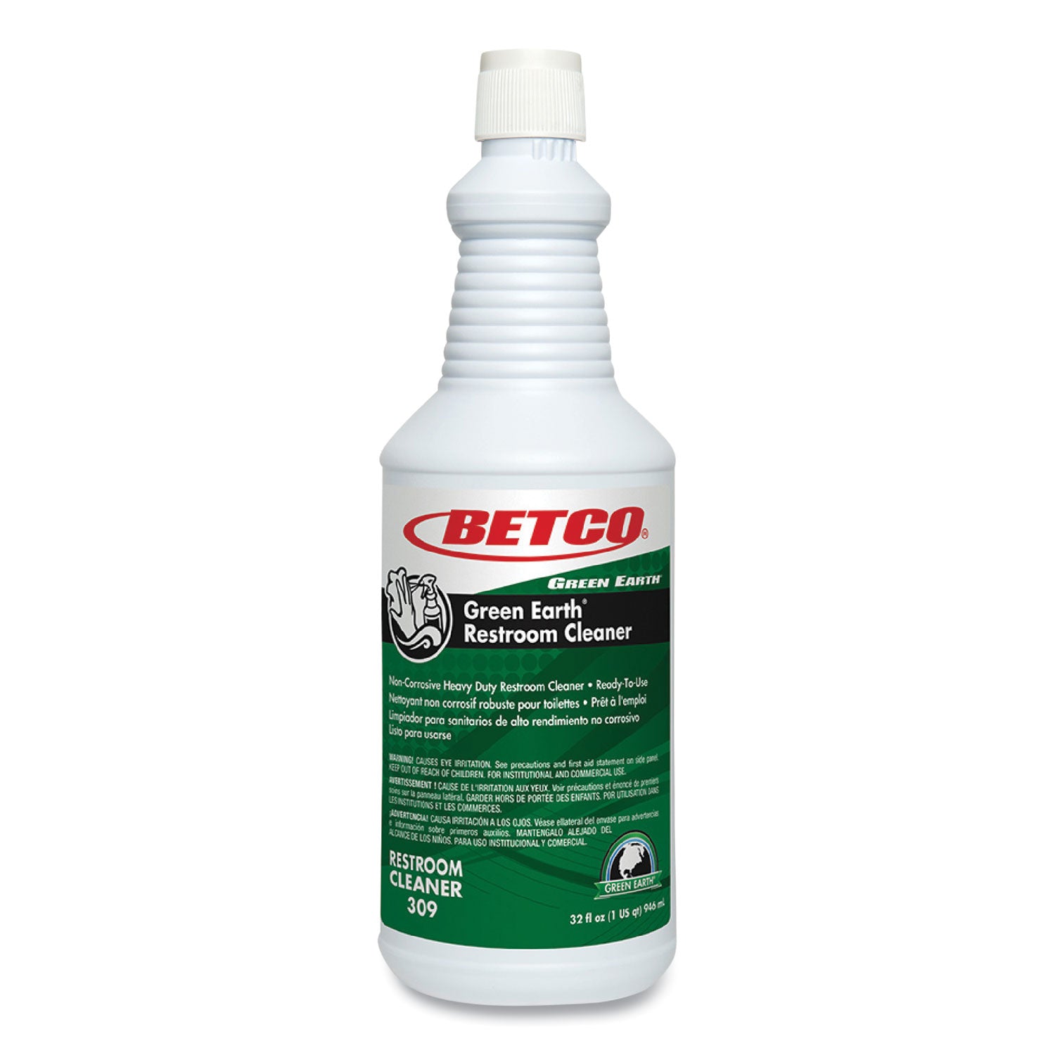 green-earth-rtu-restroom-cleaner-fresh-mint-scent-32-oz-bottle-12-carton_bet3091200 - 1