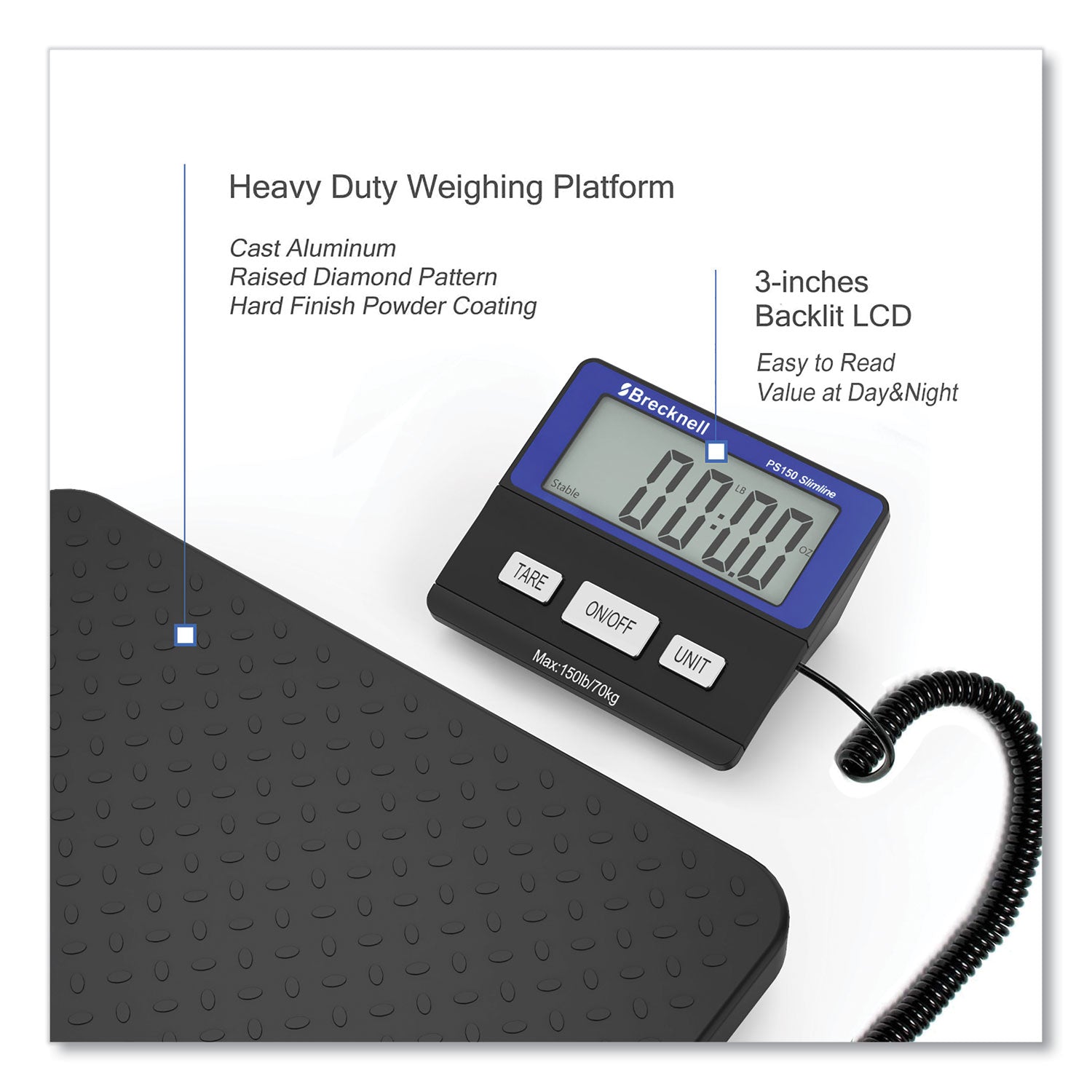 ps150-slimline-portable-bench-scale-150-lbs-70-kg-capacity-118-x-118-x-134-platform-black_sbwps150sl - 2