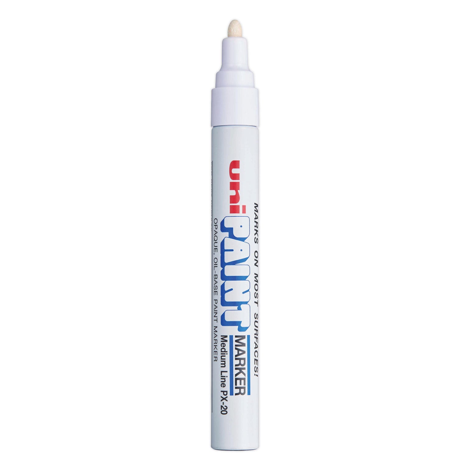 Permanent Marker, Medium Bullet Tip, White - 2