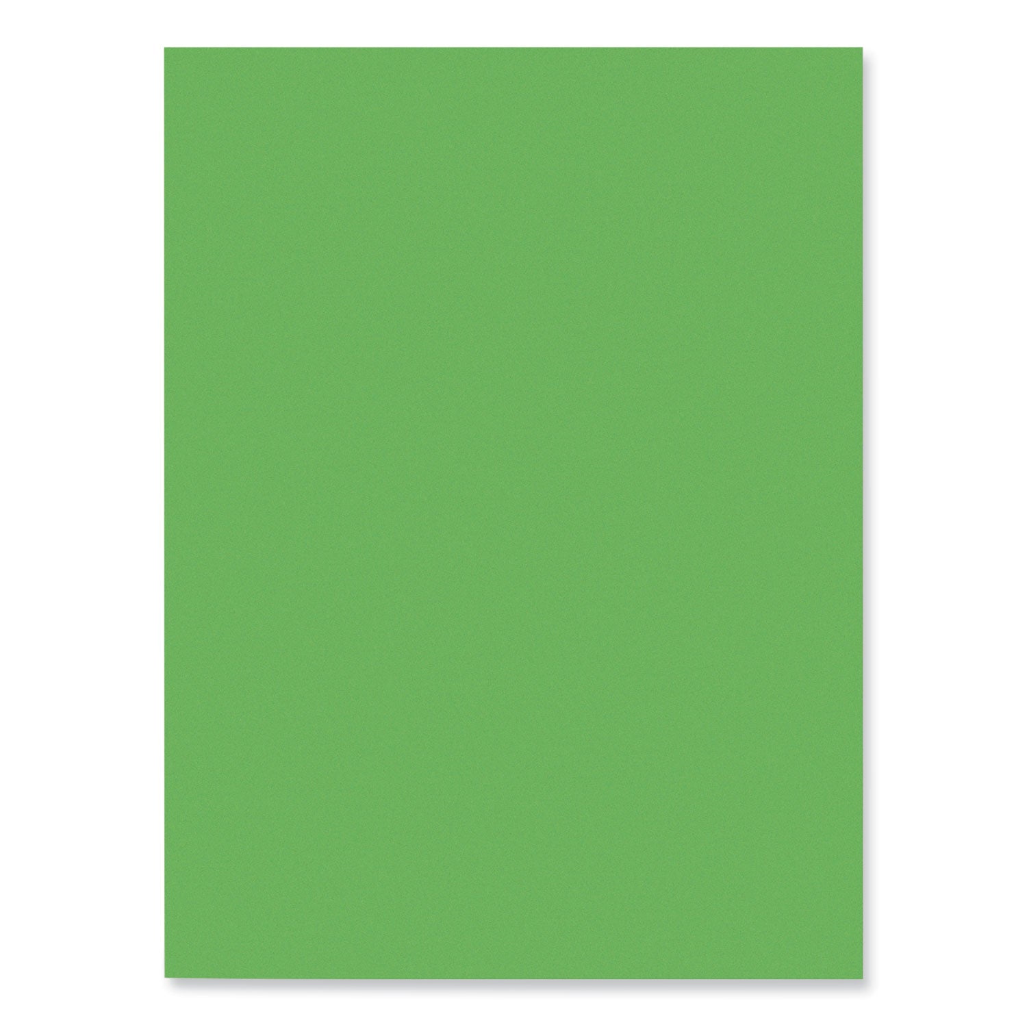 SunWorks Construction Paper, 50 lb Text Weight, 9 x 12, Bright Green, 50/Pack -