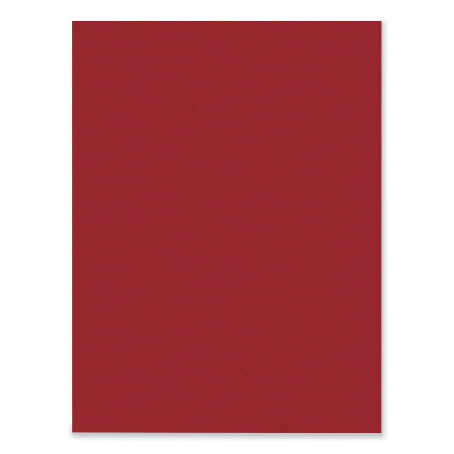 SunWorks Construction Paper, 50 lb Text Weight, 9 x 12, Holiday Red, 50/Pack -