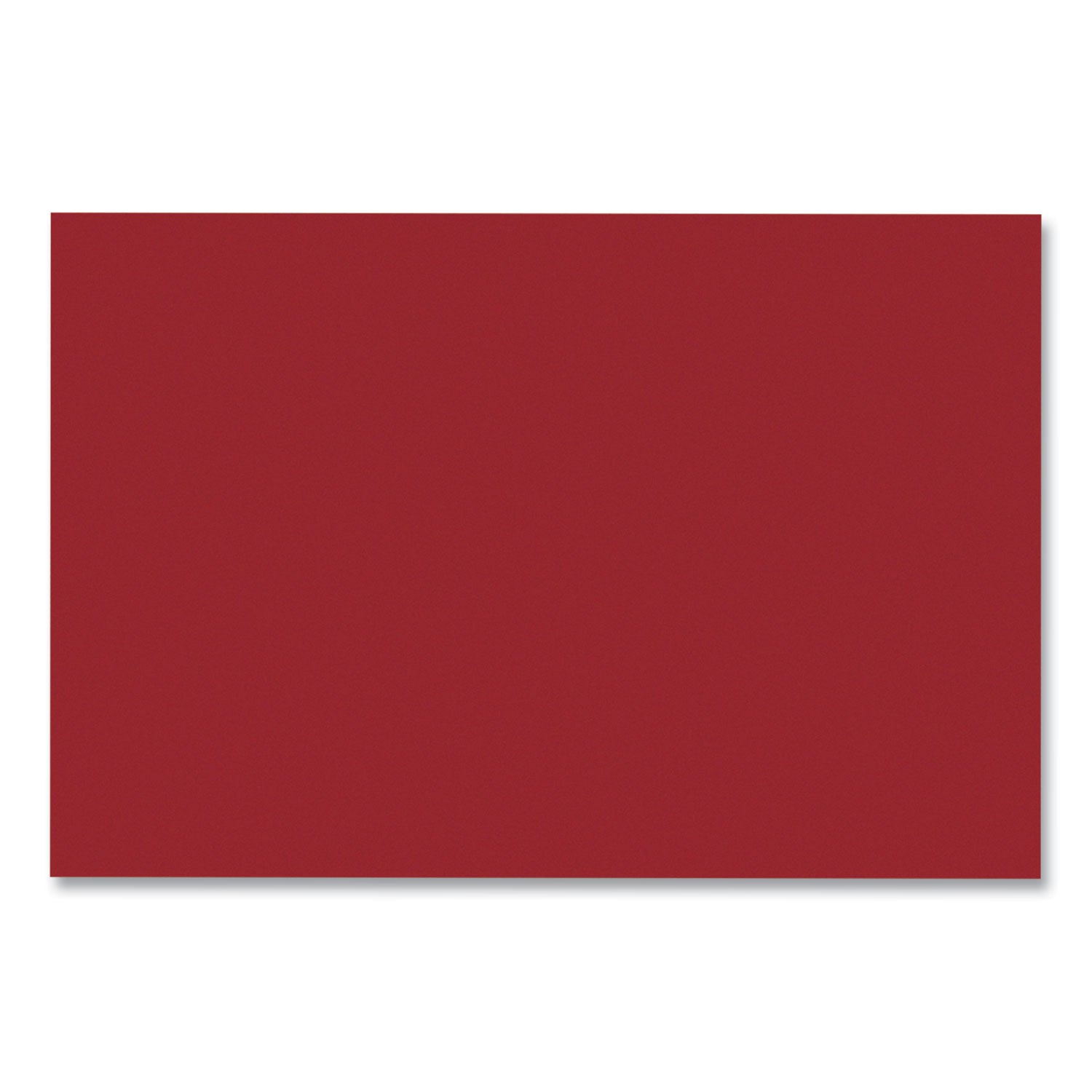 SunWorks Construction Paper, 50 lb Text Weight, 12 x 18, Holiday Red, 50/Pack -