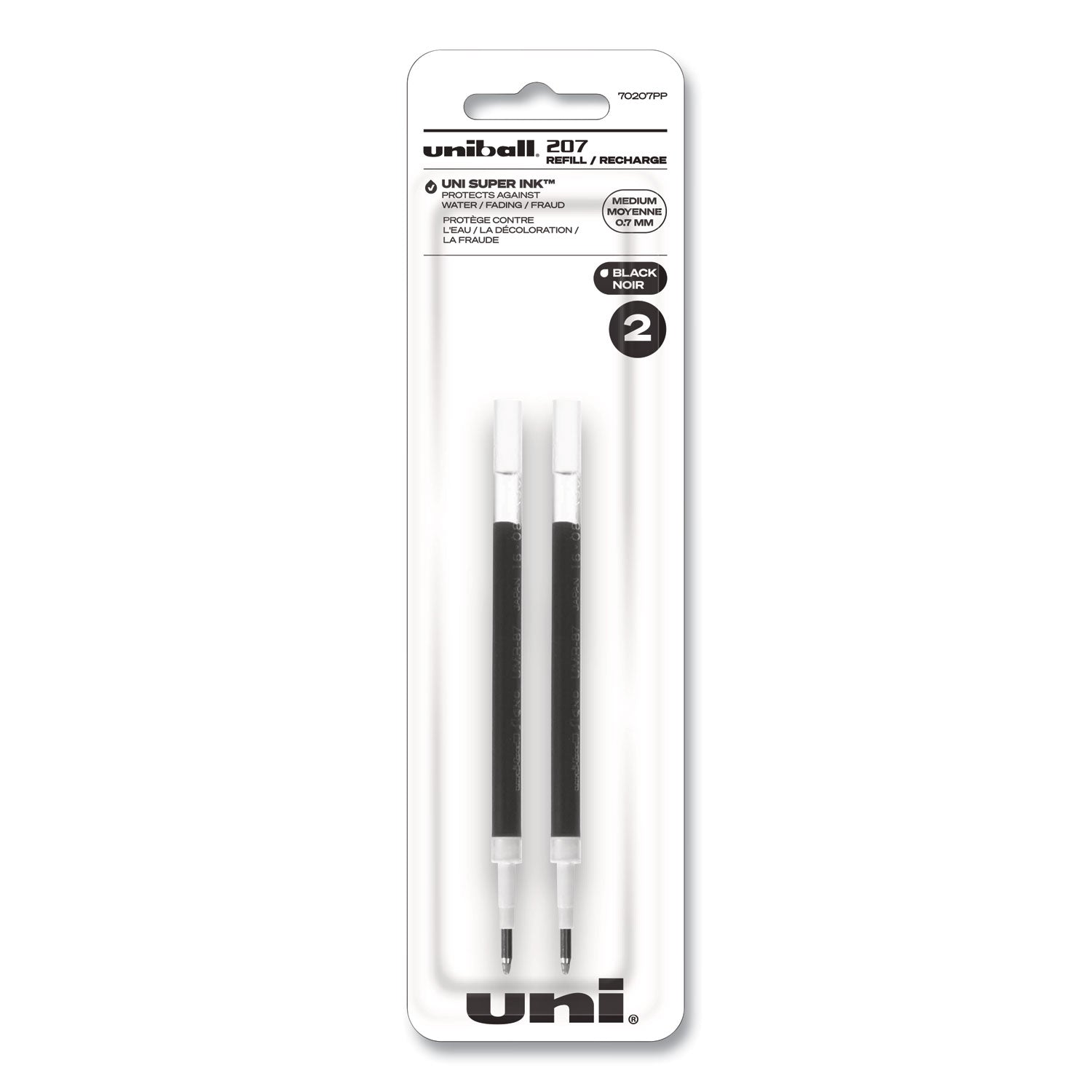 refill-for-signo-gel-207-pens-medium-07-mm-conical-tip-black-ink-2-pack_ubc70207pp - 1