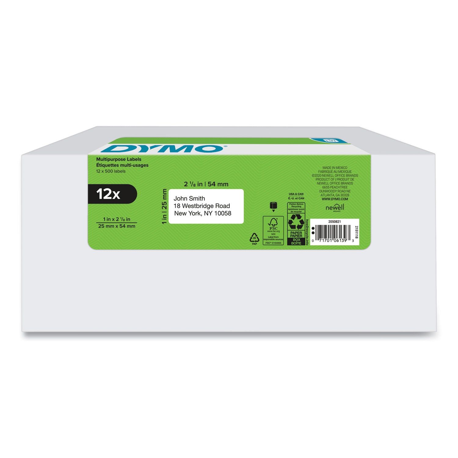 lw-multipurpose-labels-1-x-213-white-500-labels-roll-12-rolls-pack_dym2050821 - 2