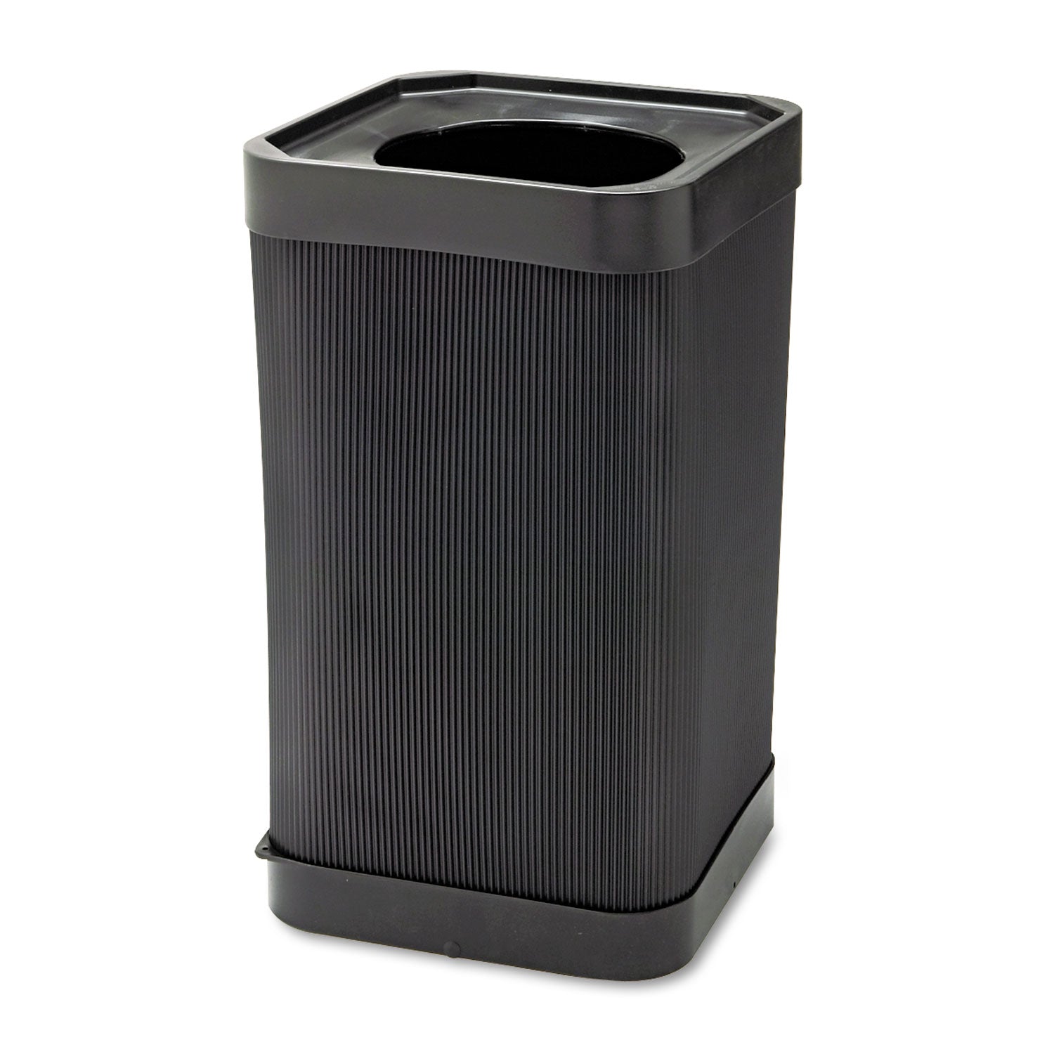 At-Your-Disposal Top-Open Receptacle, 38 gal, Polyethylene, Black -