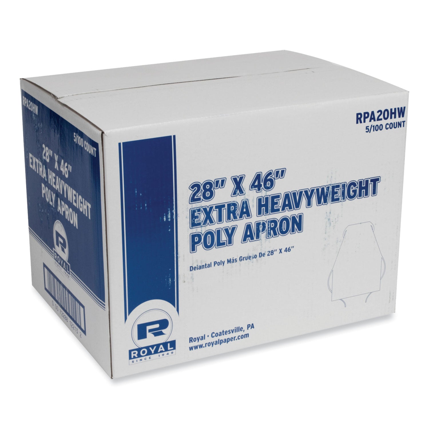heavyweight-poly-aprons-28-x-46-177-mil-one-size-fits-all-white-500-carton_rpprpa20hw - 1