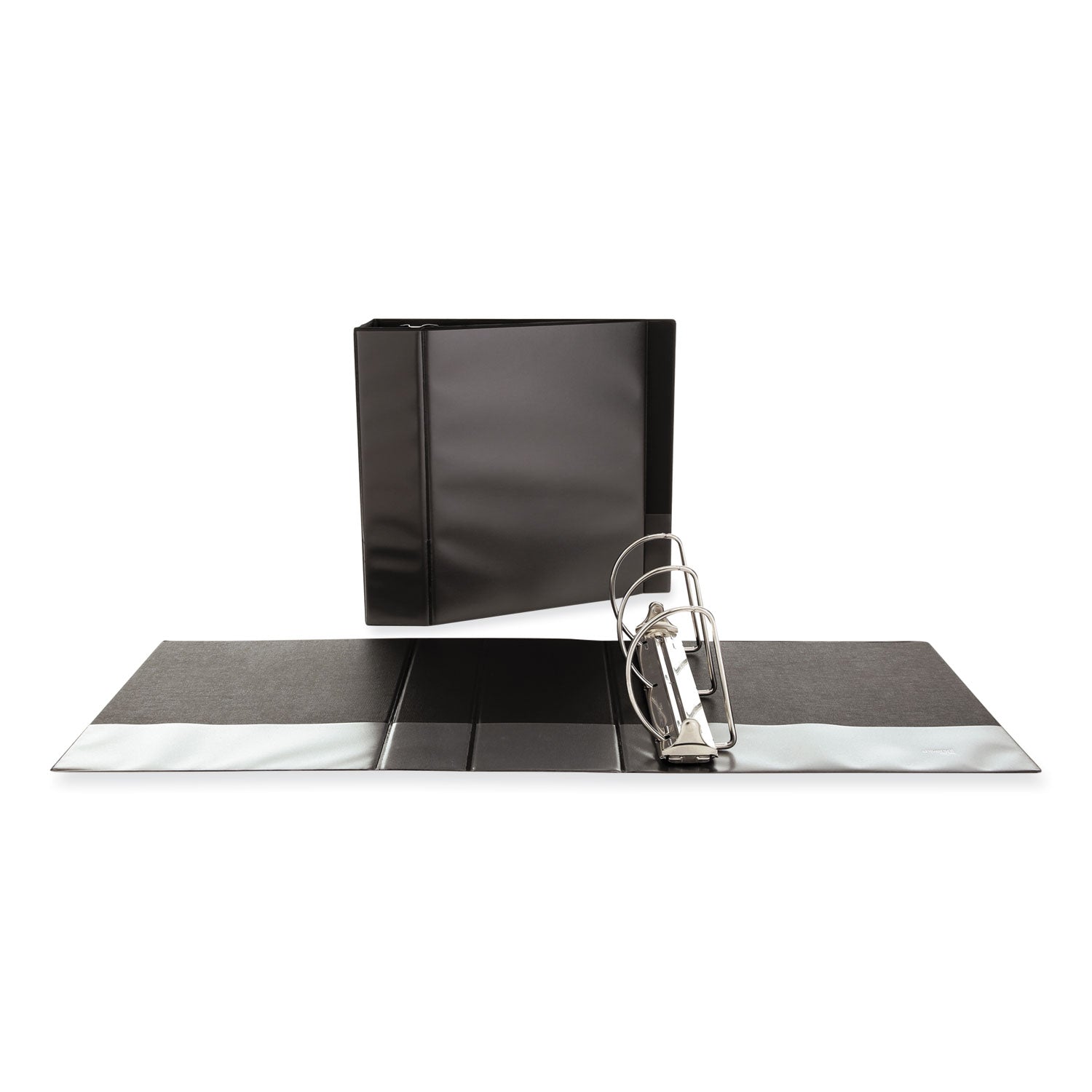 Slant D-Ring View Binder, 3 Rings, 4" Capacity, 11 x 8.5, Black -
