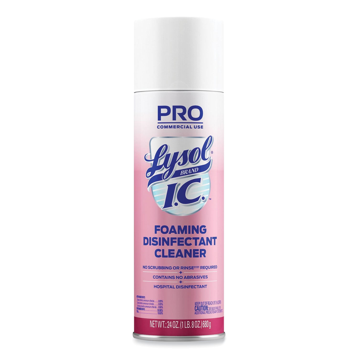 Foaming Disinfectant Cleaner, 24 oz Aerosol Spray, 12/Carton -