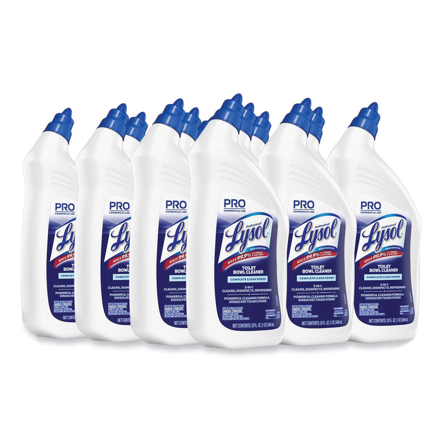Disinfectant Toilet Bowl Cleaner, 32oz Bottle, 12/Carton -