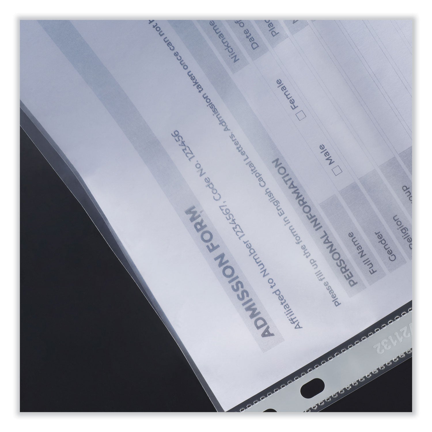 top-load-poly-sheet-protectors-heavy-gauge-letter-size-clear-100-pack_unv21132 - 2