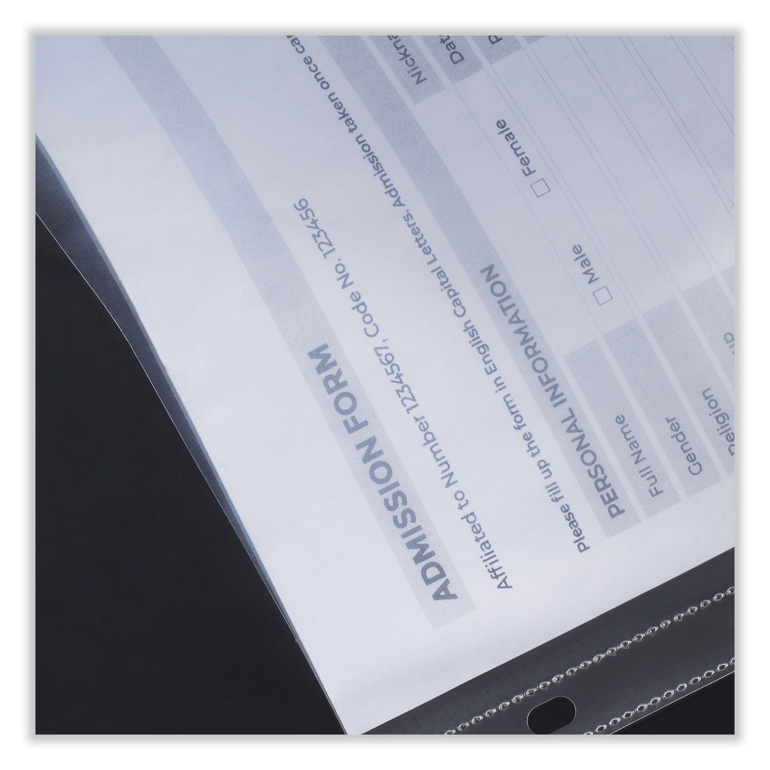 top-load-poly-sheet-protectors-heavy-gauge-letter-size-clear-25-pack_unv21137 - 2
