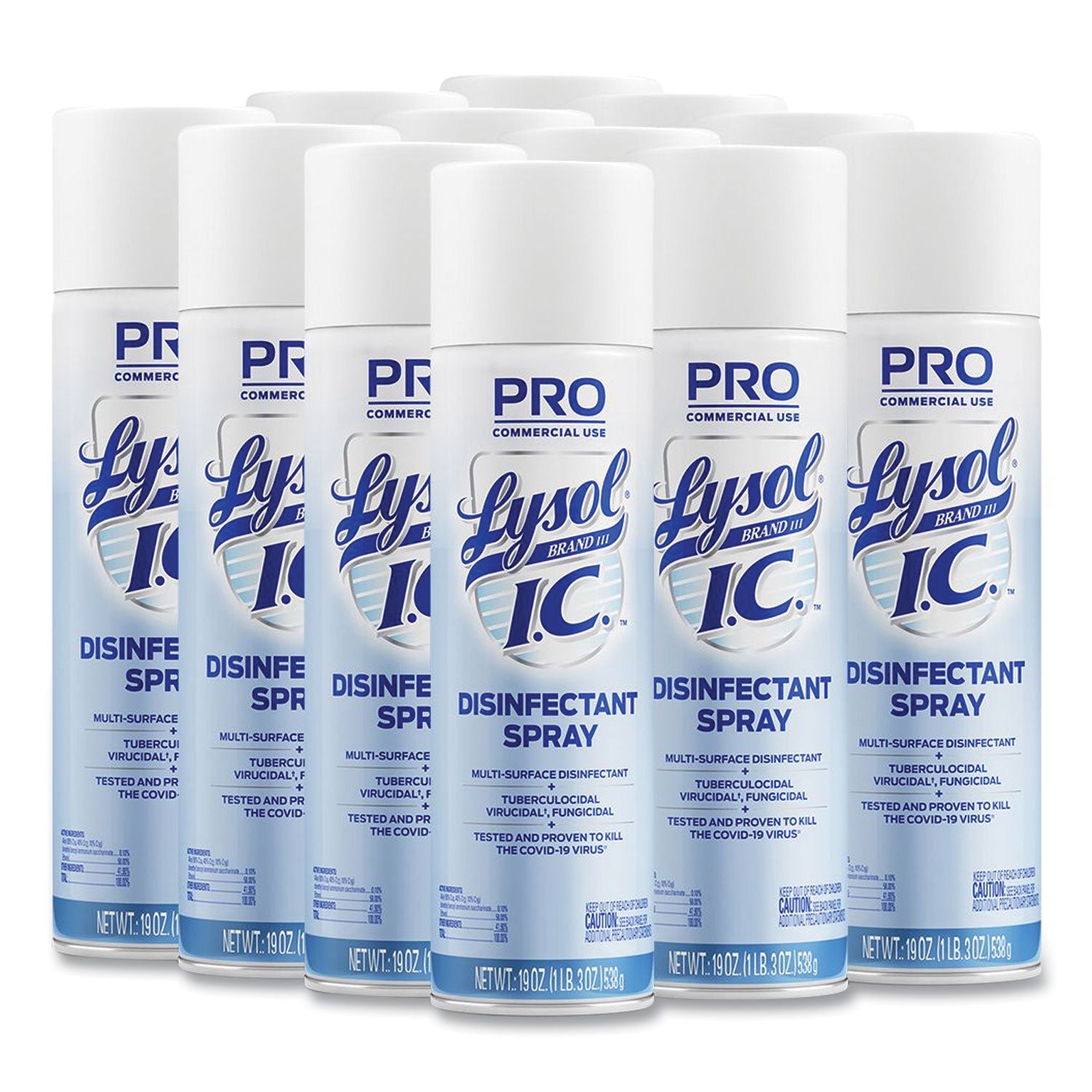 Disinfectant Spray, 19 oz Aerosol Spray, 12/Carton -