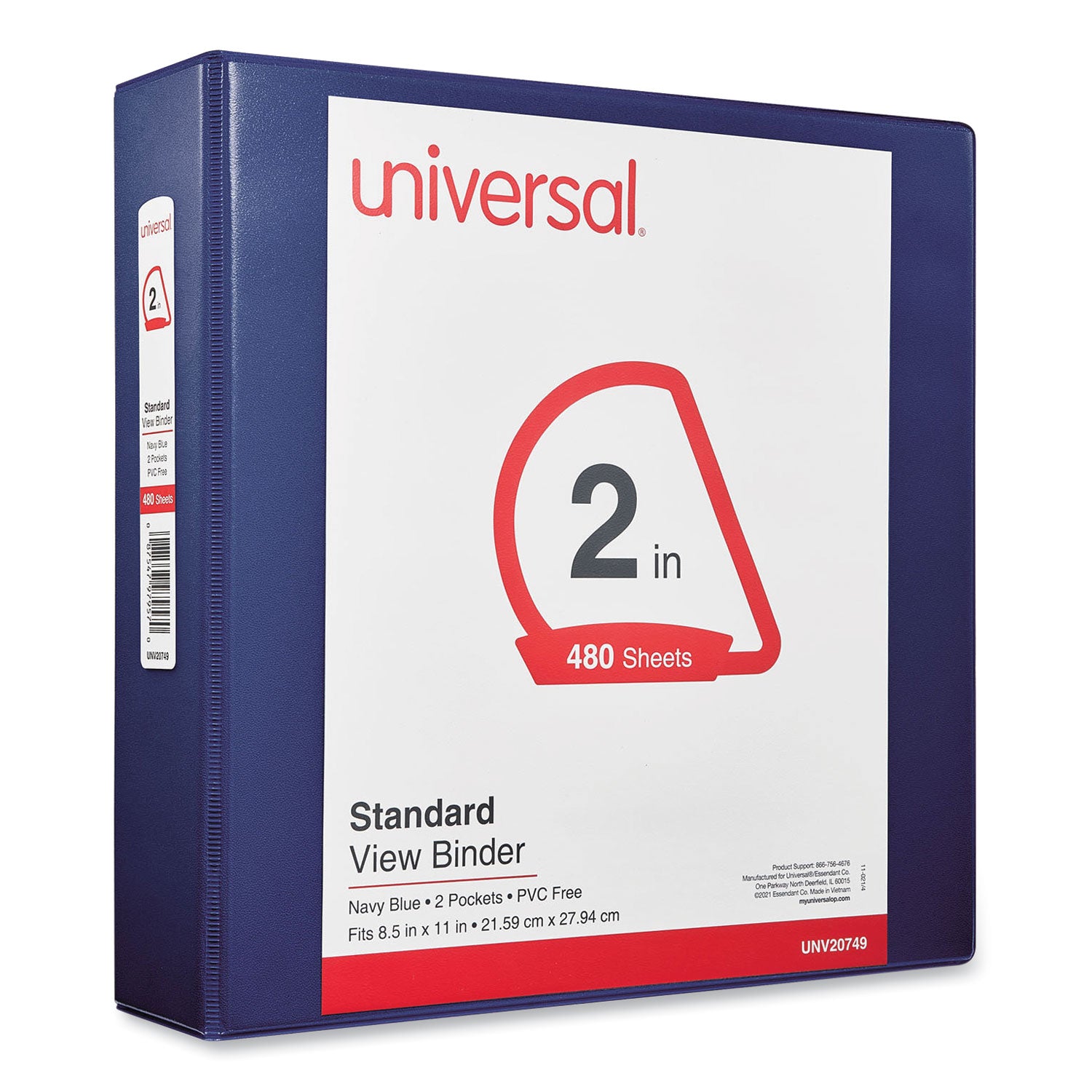 slant-d-ring-view-binder-3-rings-2-capacity-11-x-85-navy-blue_unv20749 - 2
