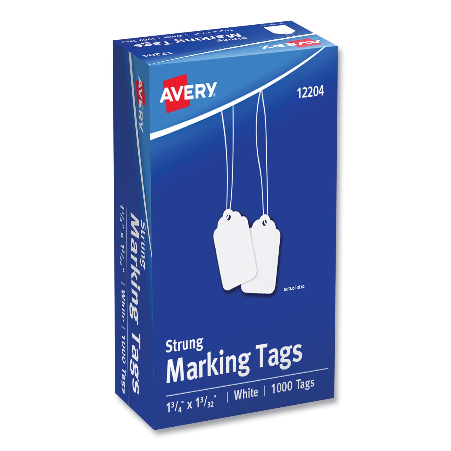 Medium-Weight White Marking Tags, 1.75 x 1.09, 1,000/Box -