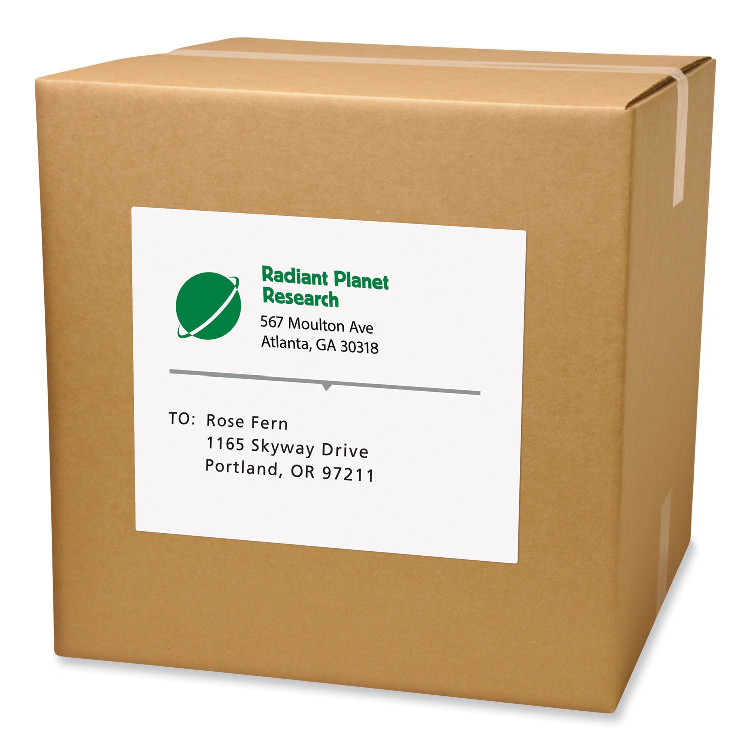 Labels, Laser Printers, 8.5 x 11, White, 100/Box -